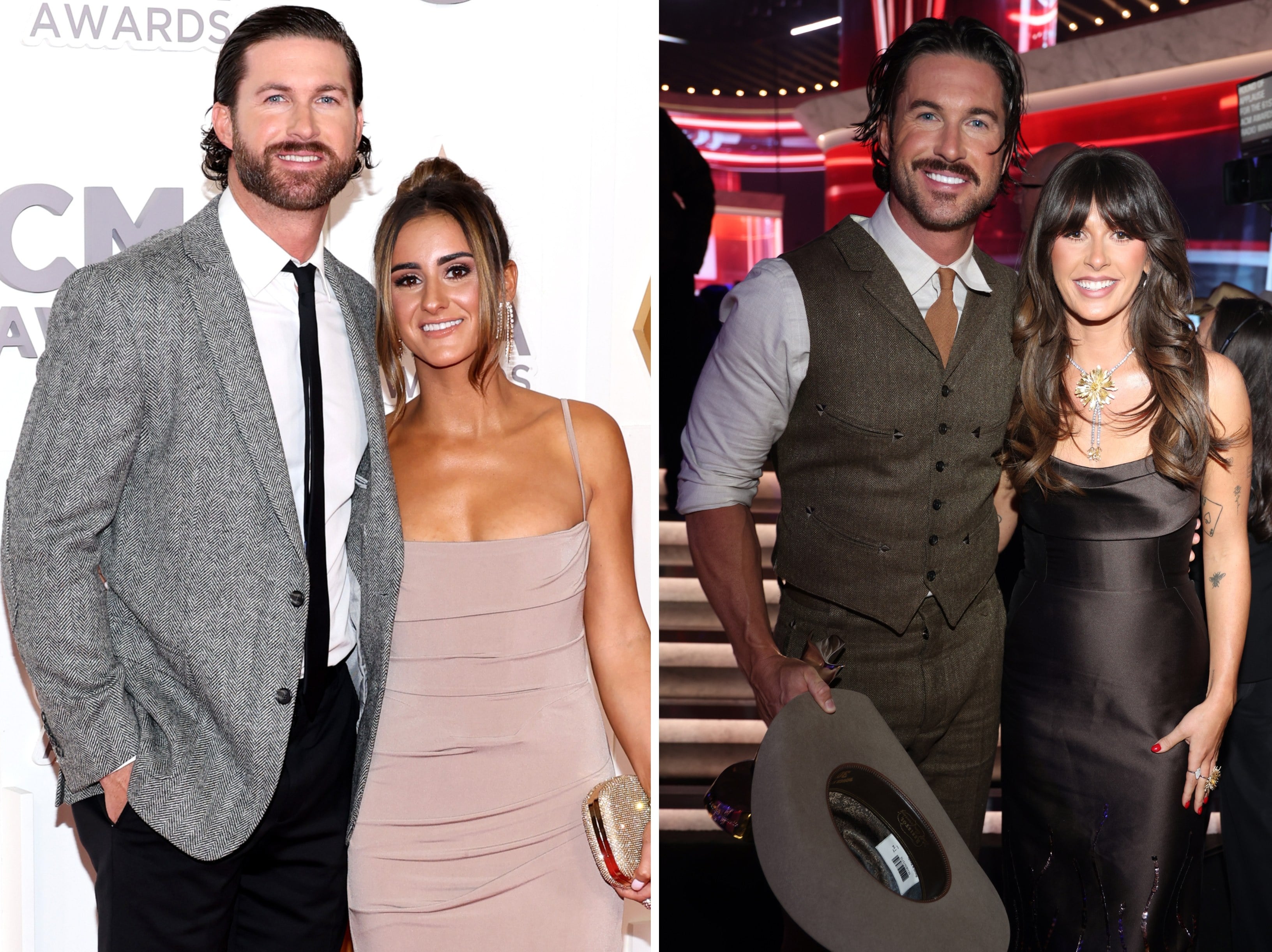 Country star Riley Green and his romantic links, including Sophia Sansone (left) and Ella Langley, have been the centre of attention. Photos: Getty Images