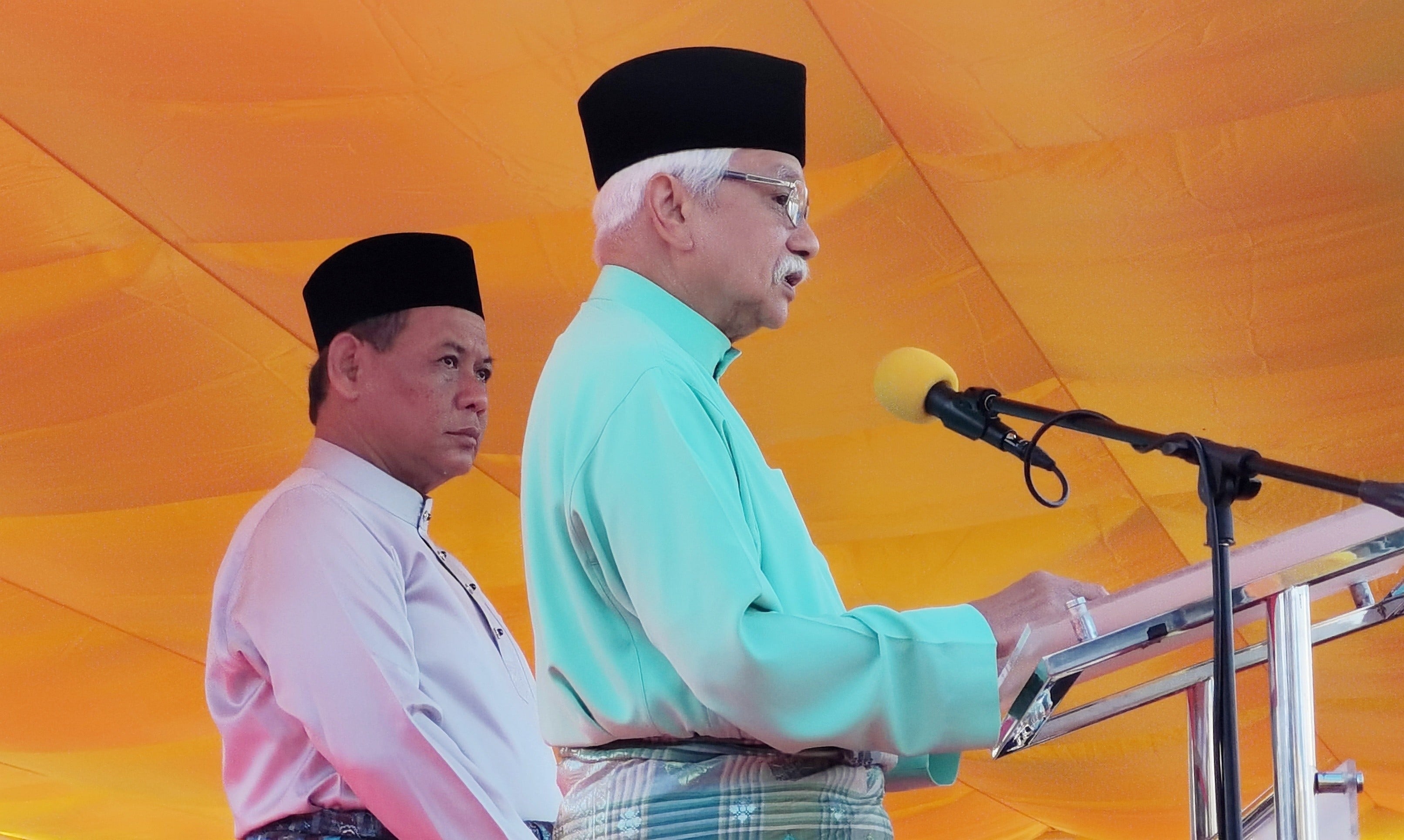 Tuanku Muhriz Tuanku Munawir speaks at an event in Seremban, Negeri Sembilan, in 2024. Photo: Shutterstock