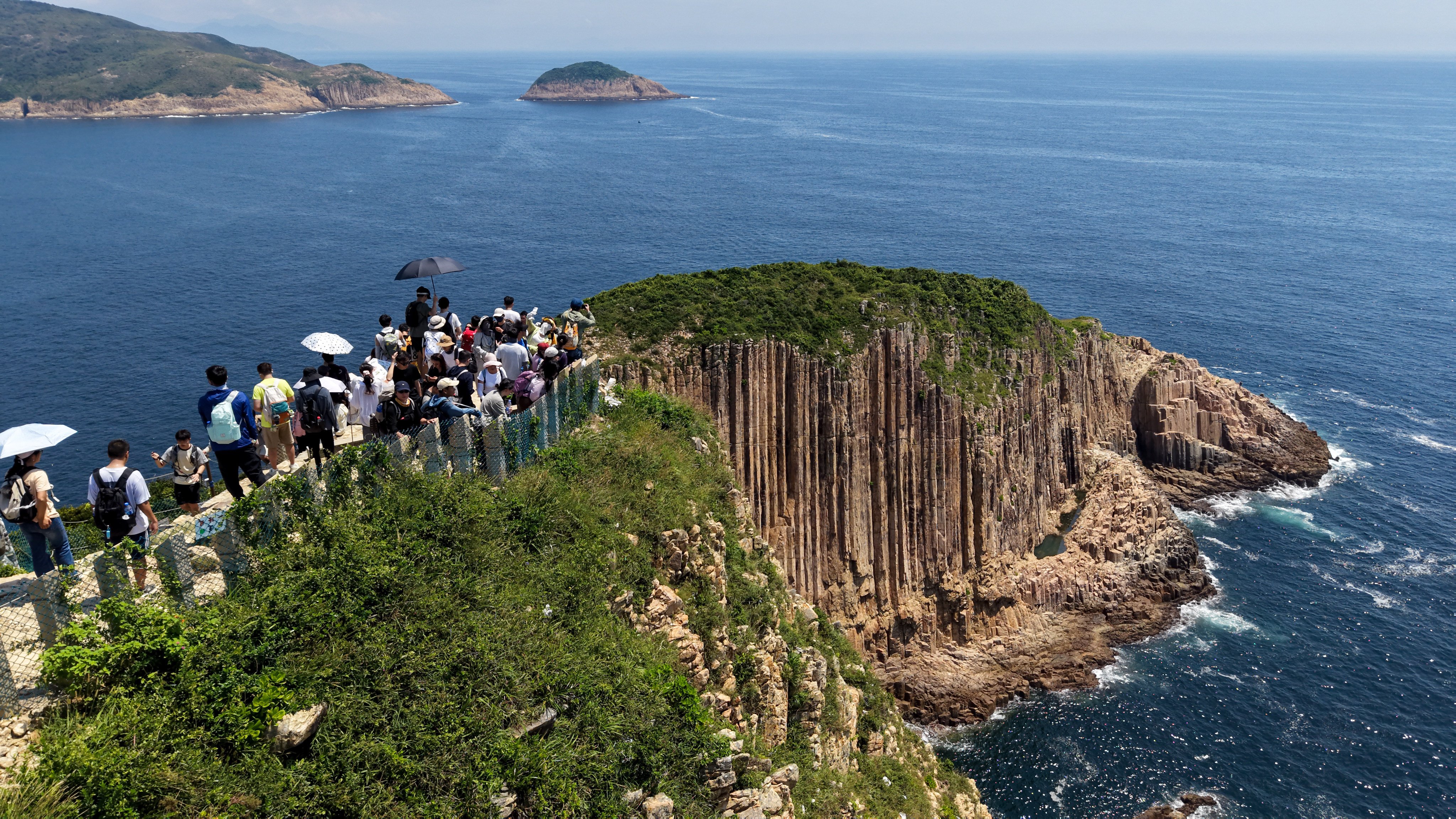 An aerial view of Po Pin Chau, a popular spot for mainland tourists during past breaks. Photo: Dickson Lee