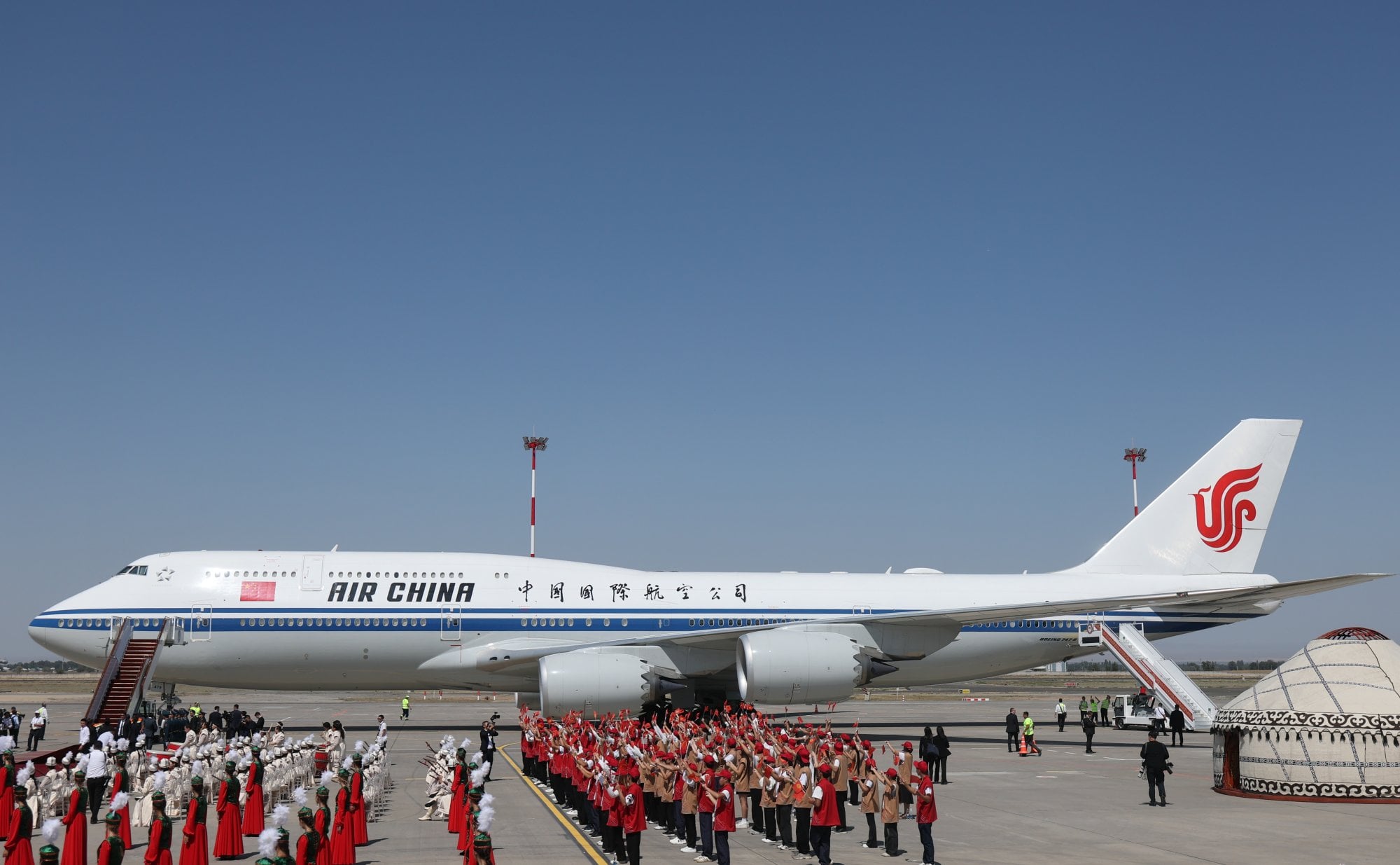 Aircraft used for Xi’s overseas trips have been drawn from Air China’s fleet and specially prepared for presidential travel. Photo: Getty Images