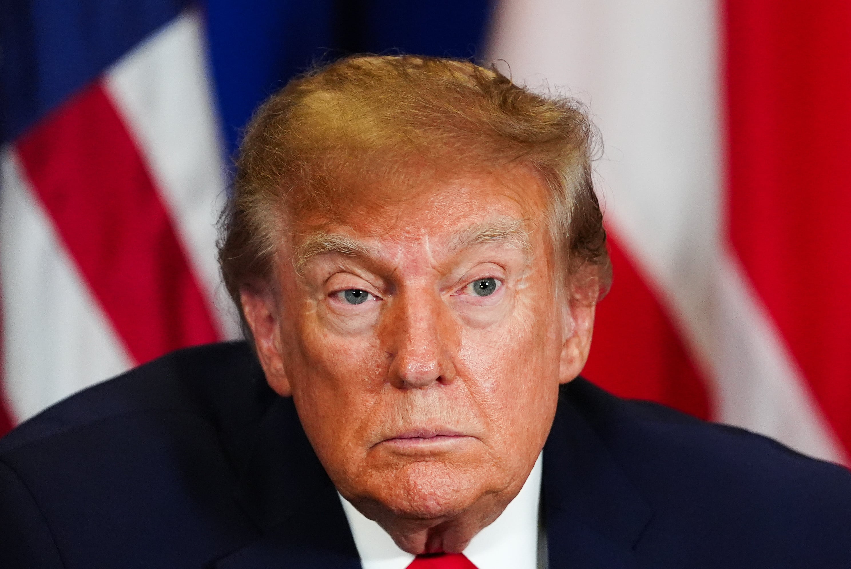 President Donald Trump at the signing ceremony. Photo: AP
