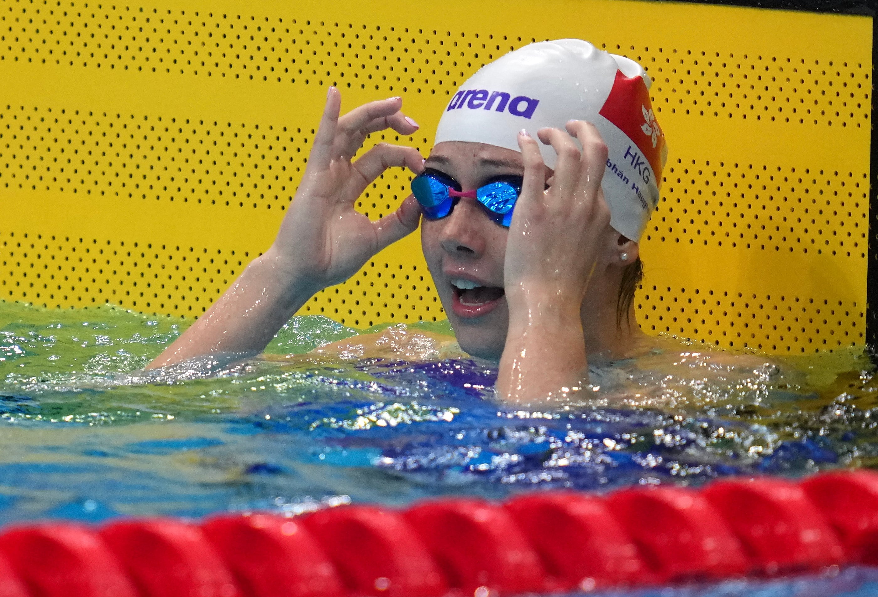 Siobhan Haughey, who won the Asian Games 100m freestyle on Tuesday, has won medals across every major event for 13 years and counting. Photo: Robert Ng