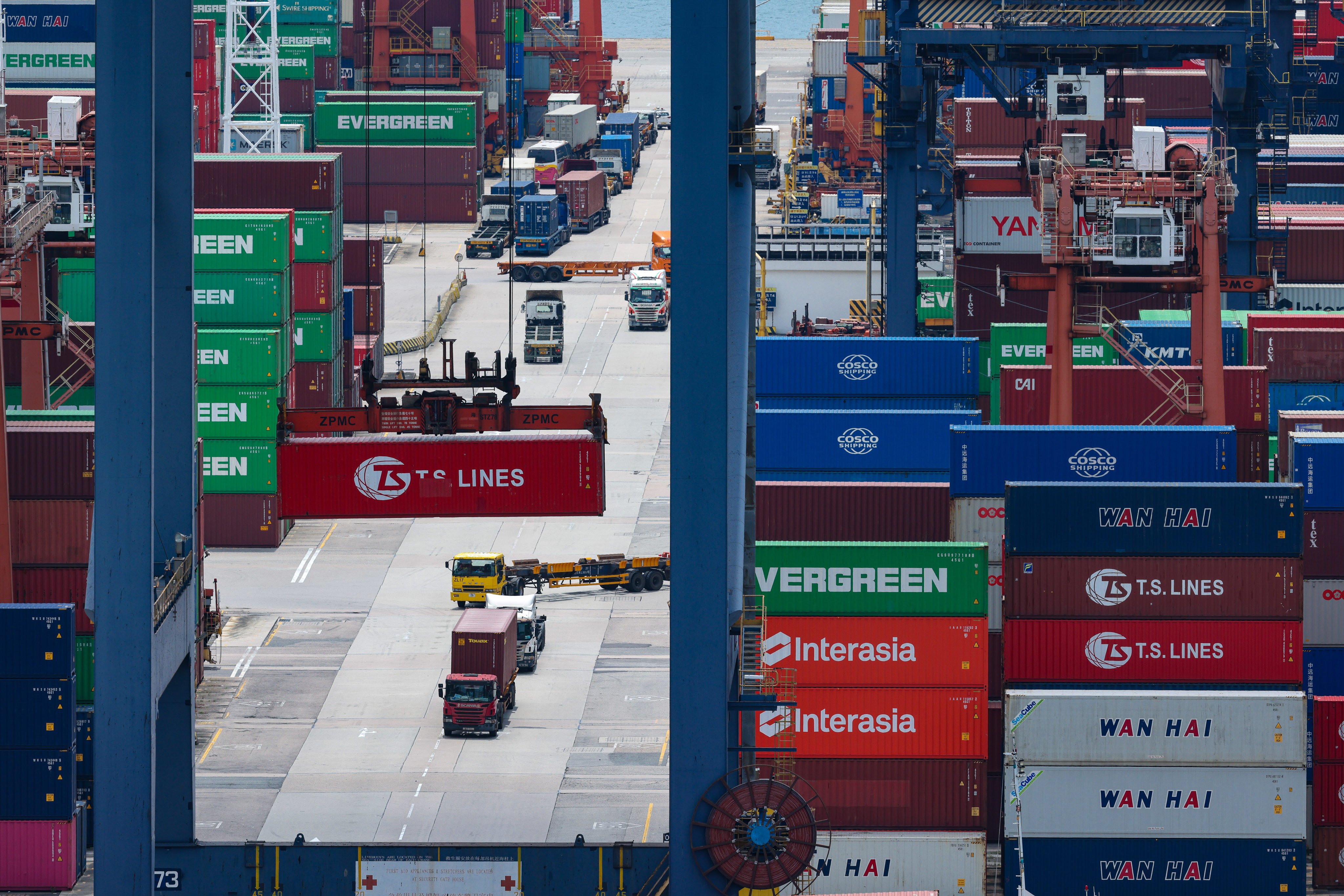 Kwai Tsing Container Terminals. Photo: Nora Tam