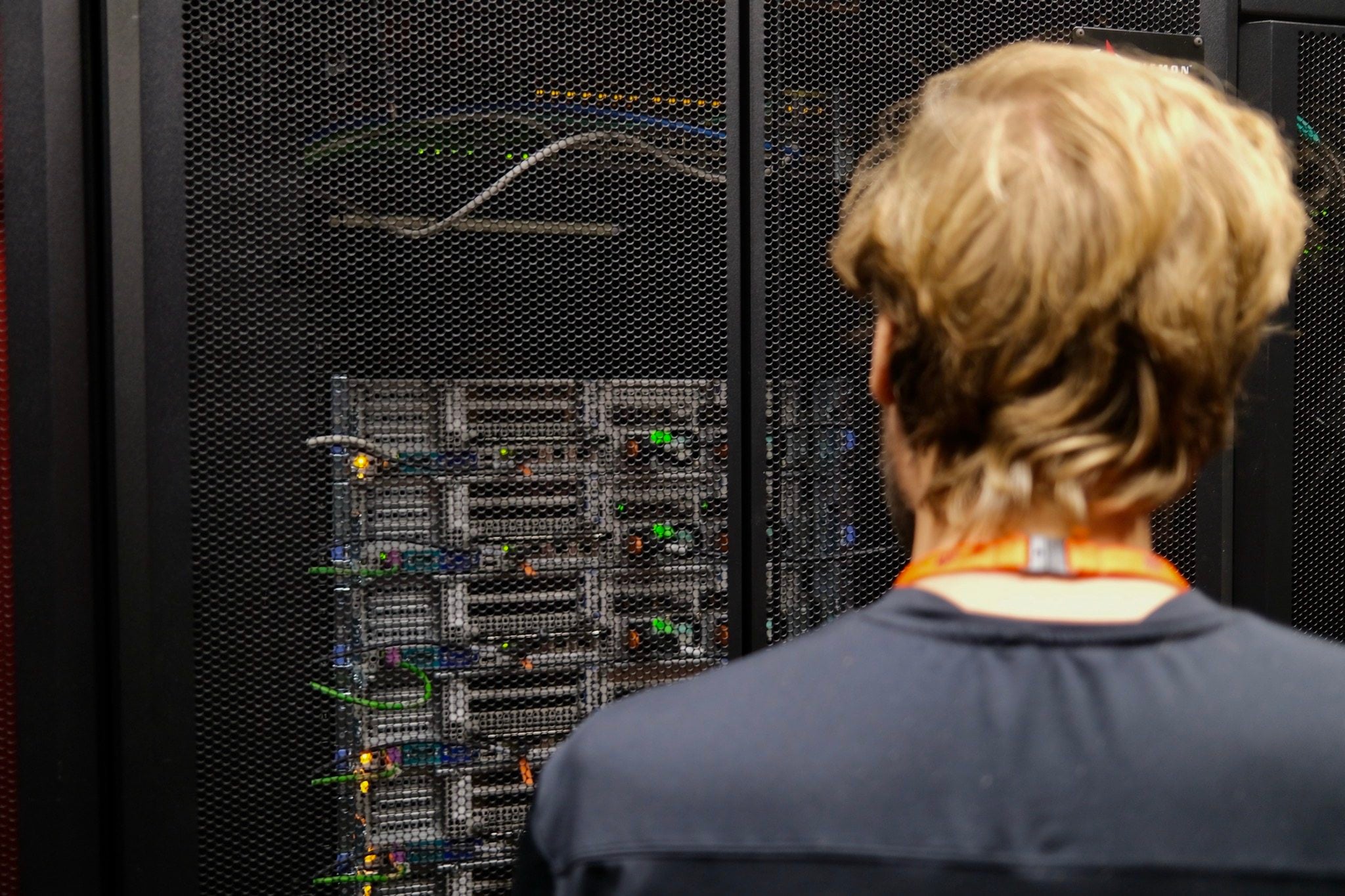 A data centre rack operated by RISE in Sweden. Photo: Handout
