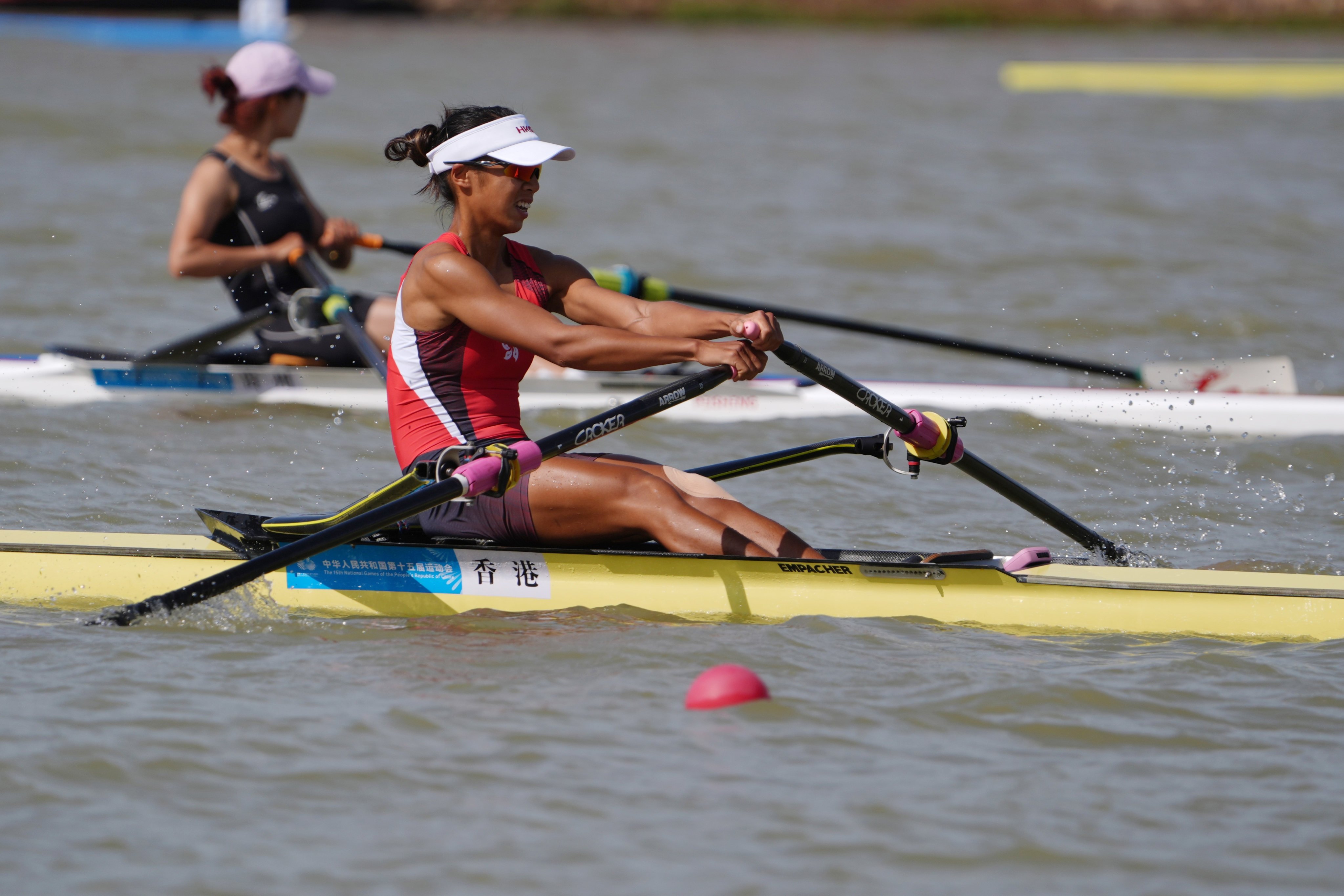 Winnie Hung claimed silver in the women’s single sculls. Photo: Elson Li