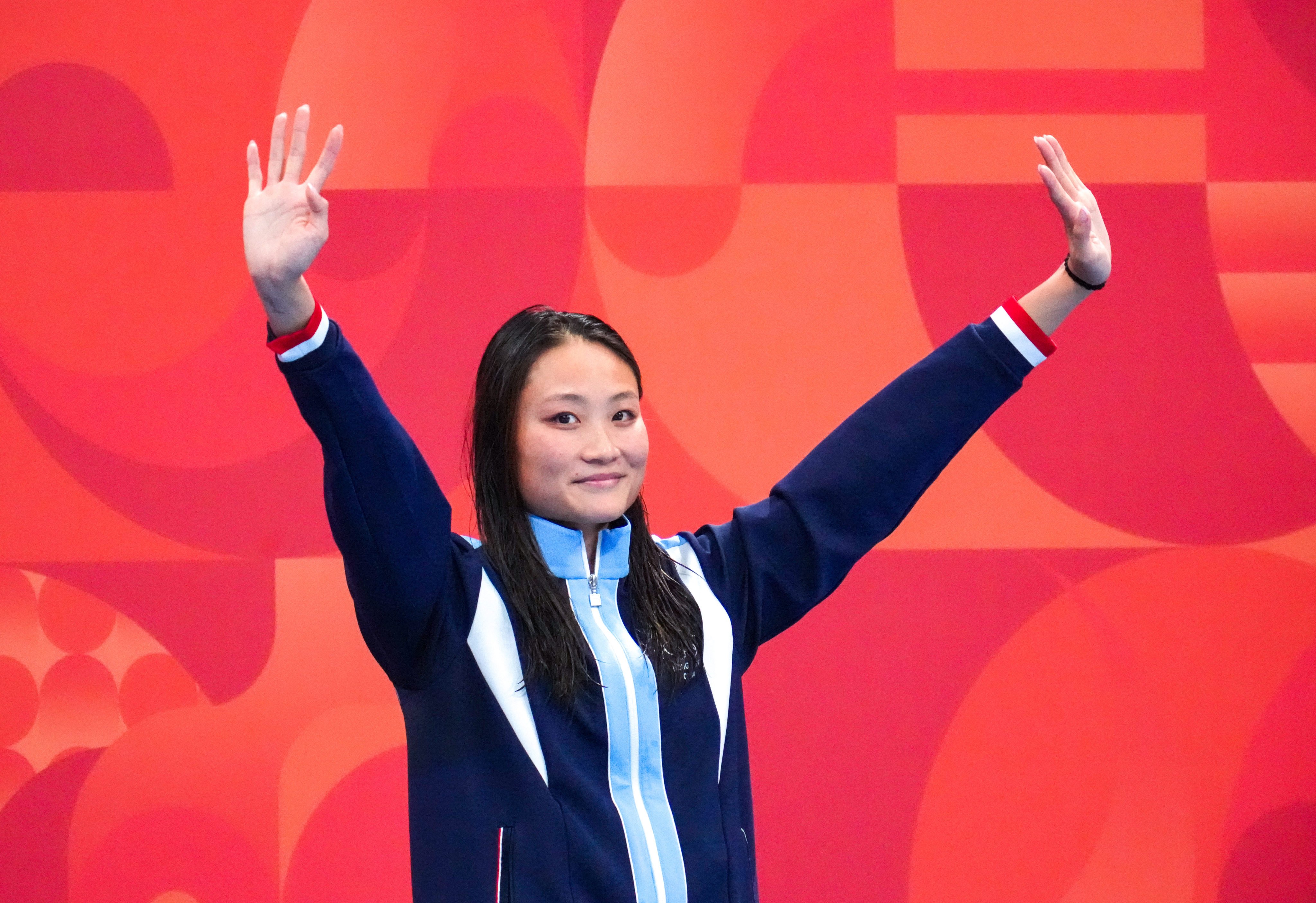 Natalie Kan claimed bronze in the women’s 100m butterfly. Photo: Robert Ng
