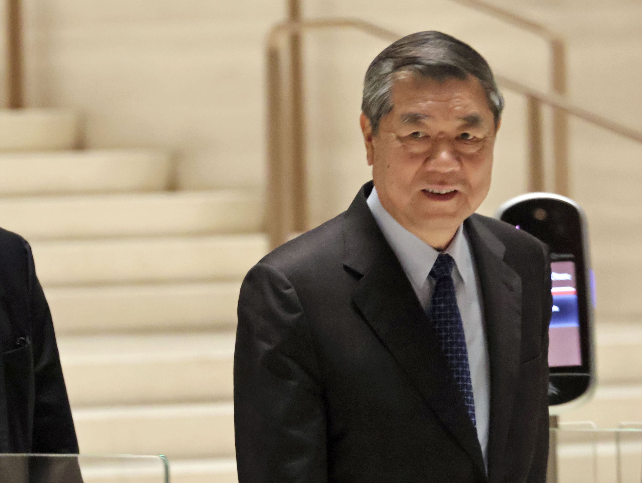 Chinese Vice Premier He Lifeng seen after a meeting with US Treasury Secretary Scott Bessent in New York on September 20, 2026. Photo: Kyodo