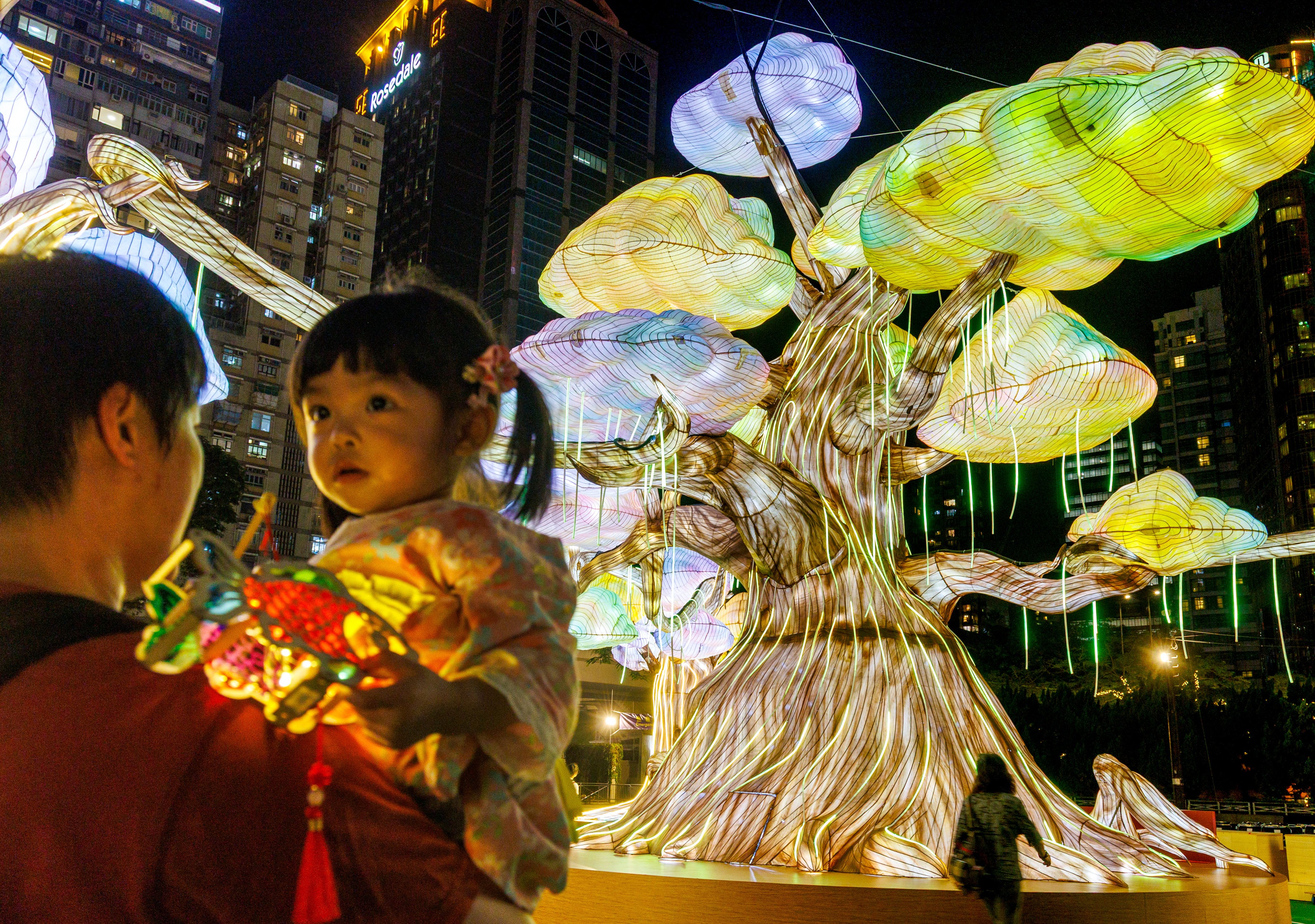 Spectacular lantern installations are displayed as part of the Mid-Autumn Lantern Carnival 2026 at Victoria Park in Causeway Bay, which also features a wide range of performances. Photo: Dickson Lee