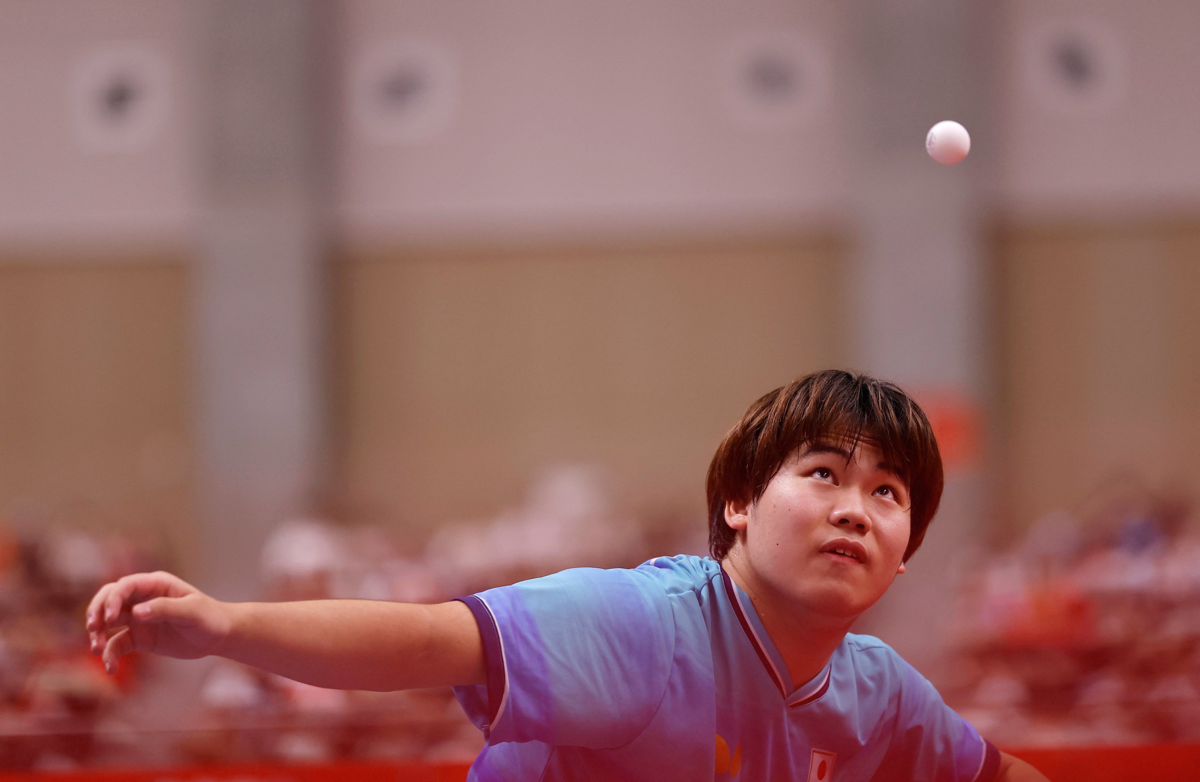 Sora Matsushima won the decisive match to seal the gold for Japan. Photo: Reuters