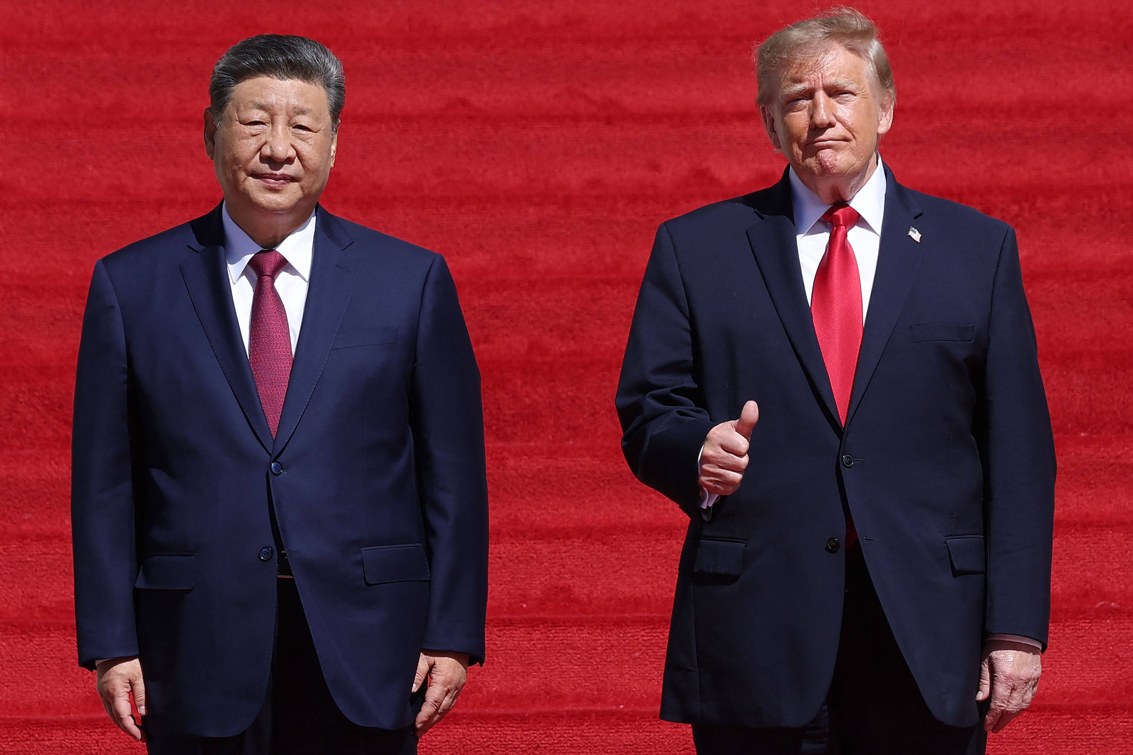 US President Donald Trump (right) and Chinese President Xi Jinping have wrapped up a summit in Washington. Photo: Getty Images via AFP