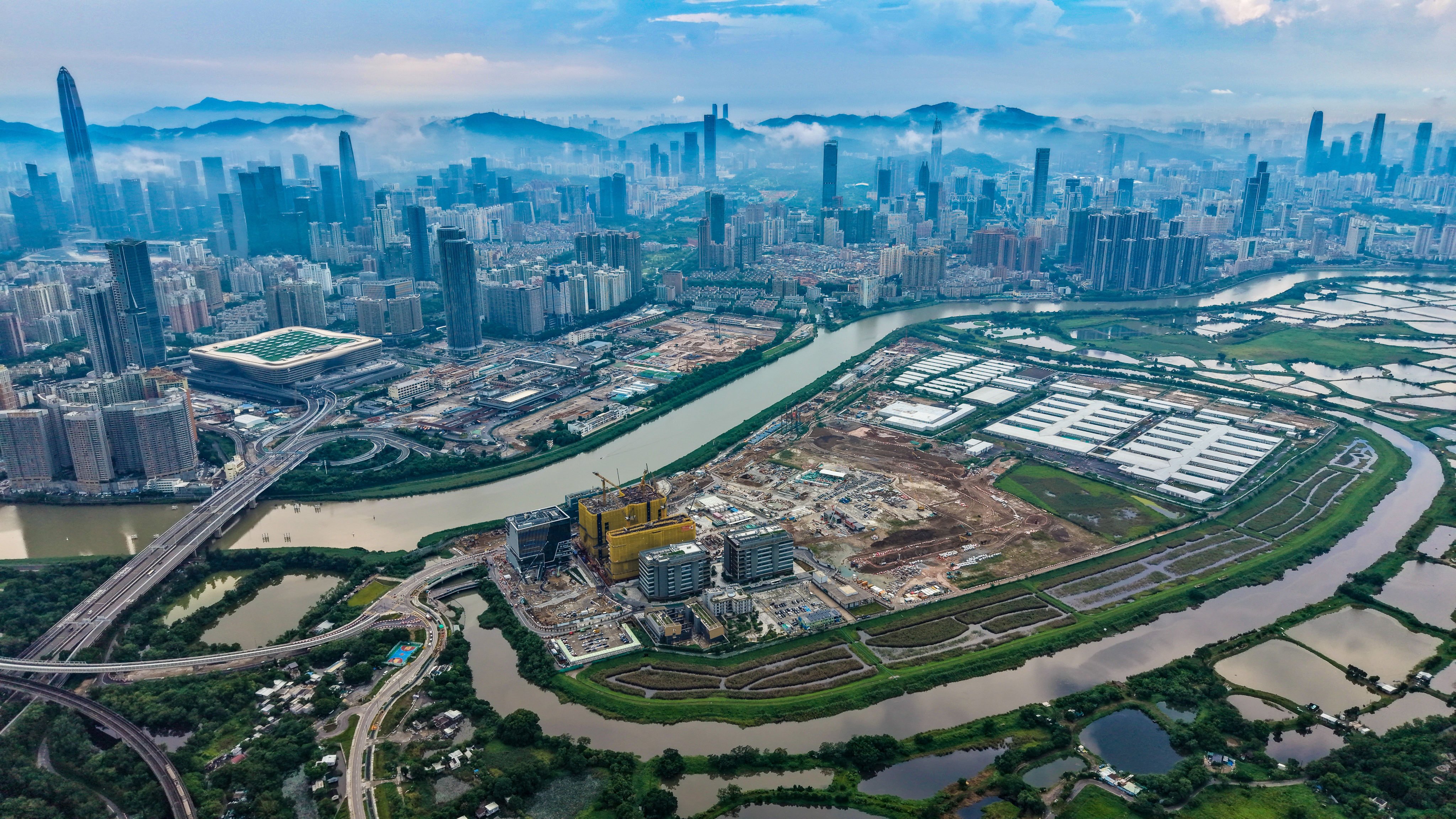 The Hong Kong-Shenzhen Innovation and Technology Park in Lok Ma Chau Loop. Photo: Karma Lo