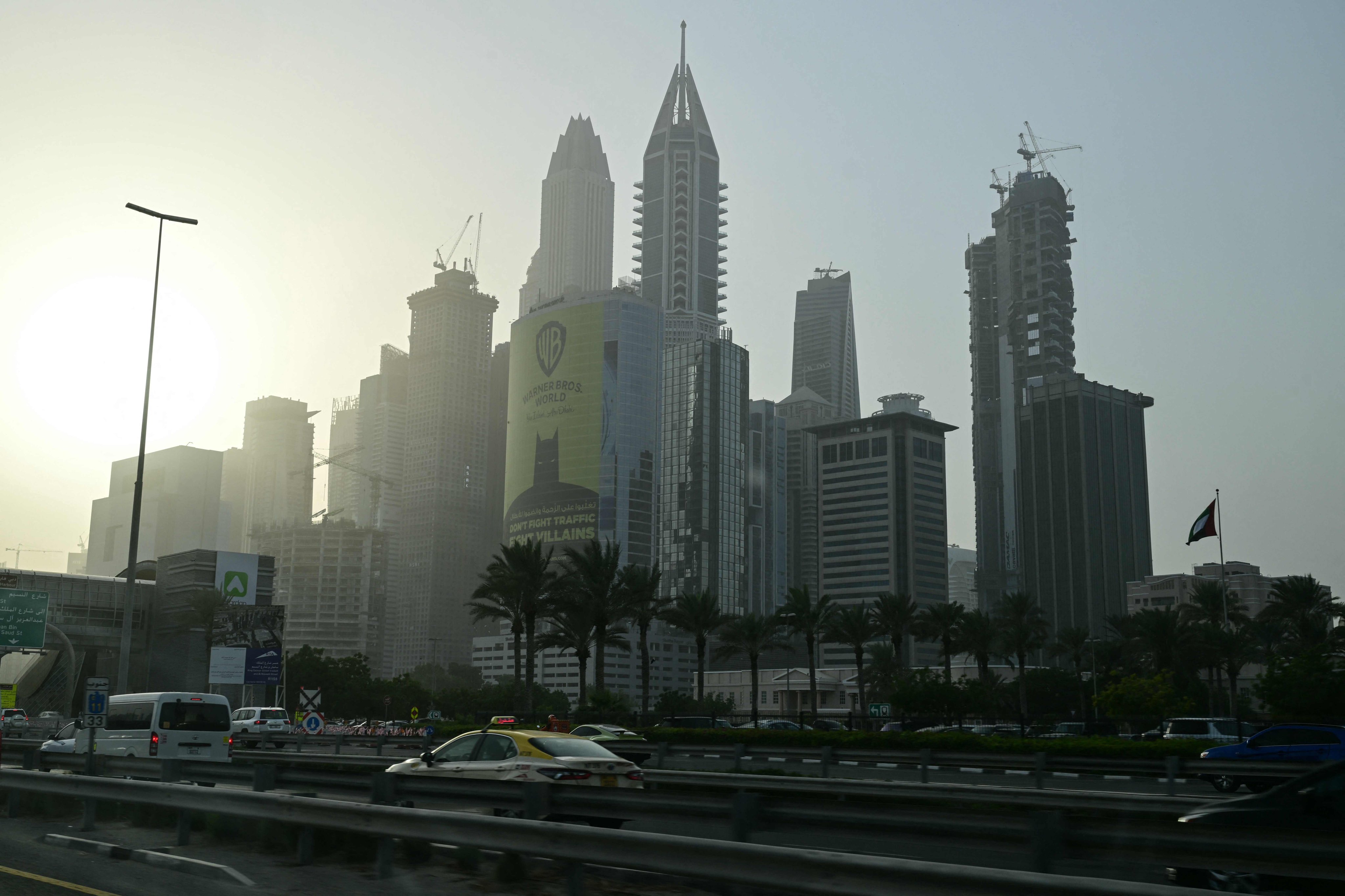 A view of the emirate of Dubai. Cathay says passenger services to Dubai and Riyadh will remain cancelled through January 31, 2027. Photo: AFP