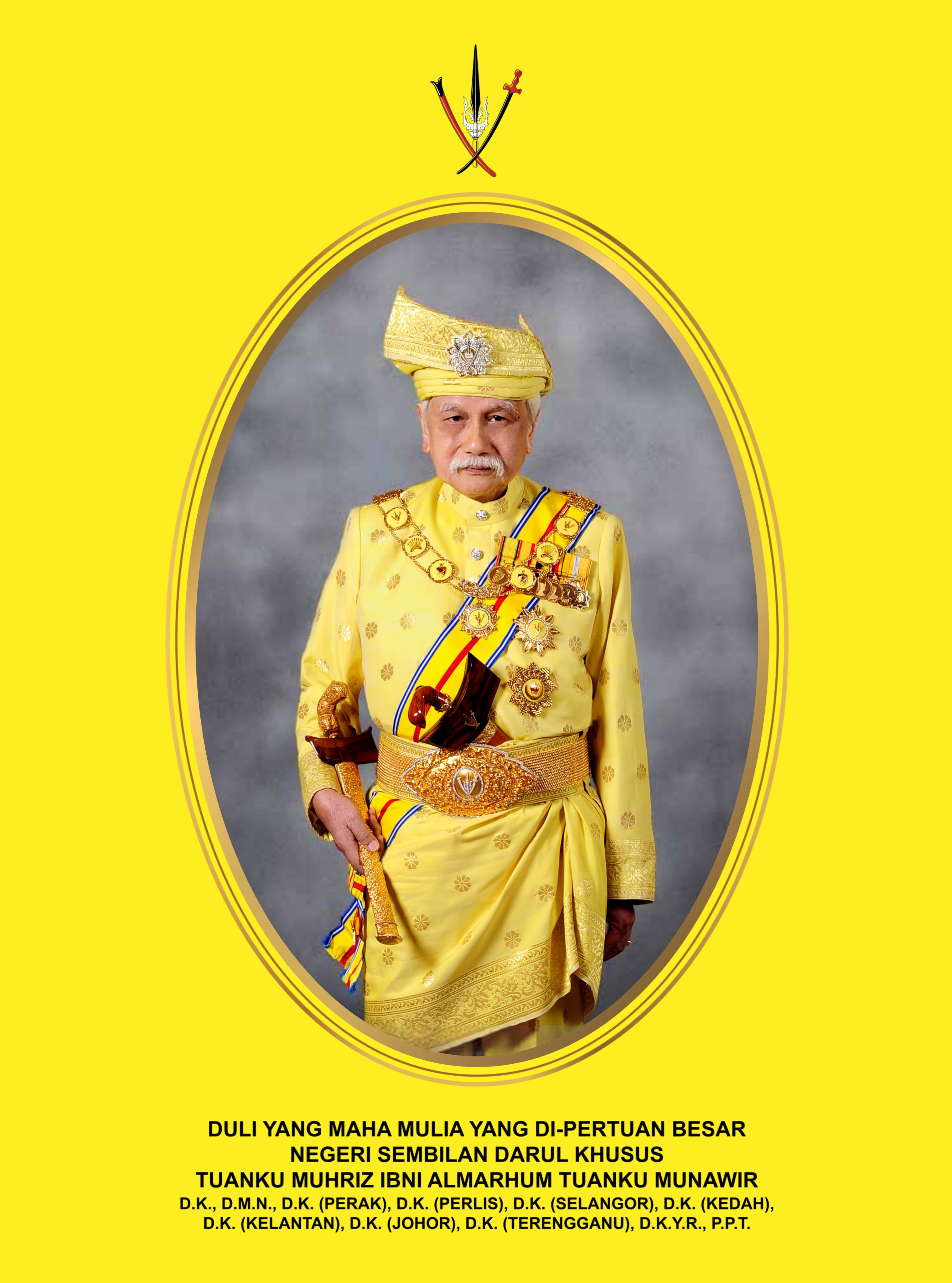 An official portrait of Tuanku Muhriz Tuanku Munawir. Photo: Handout