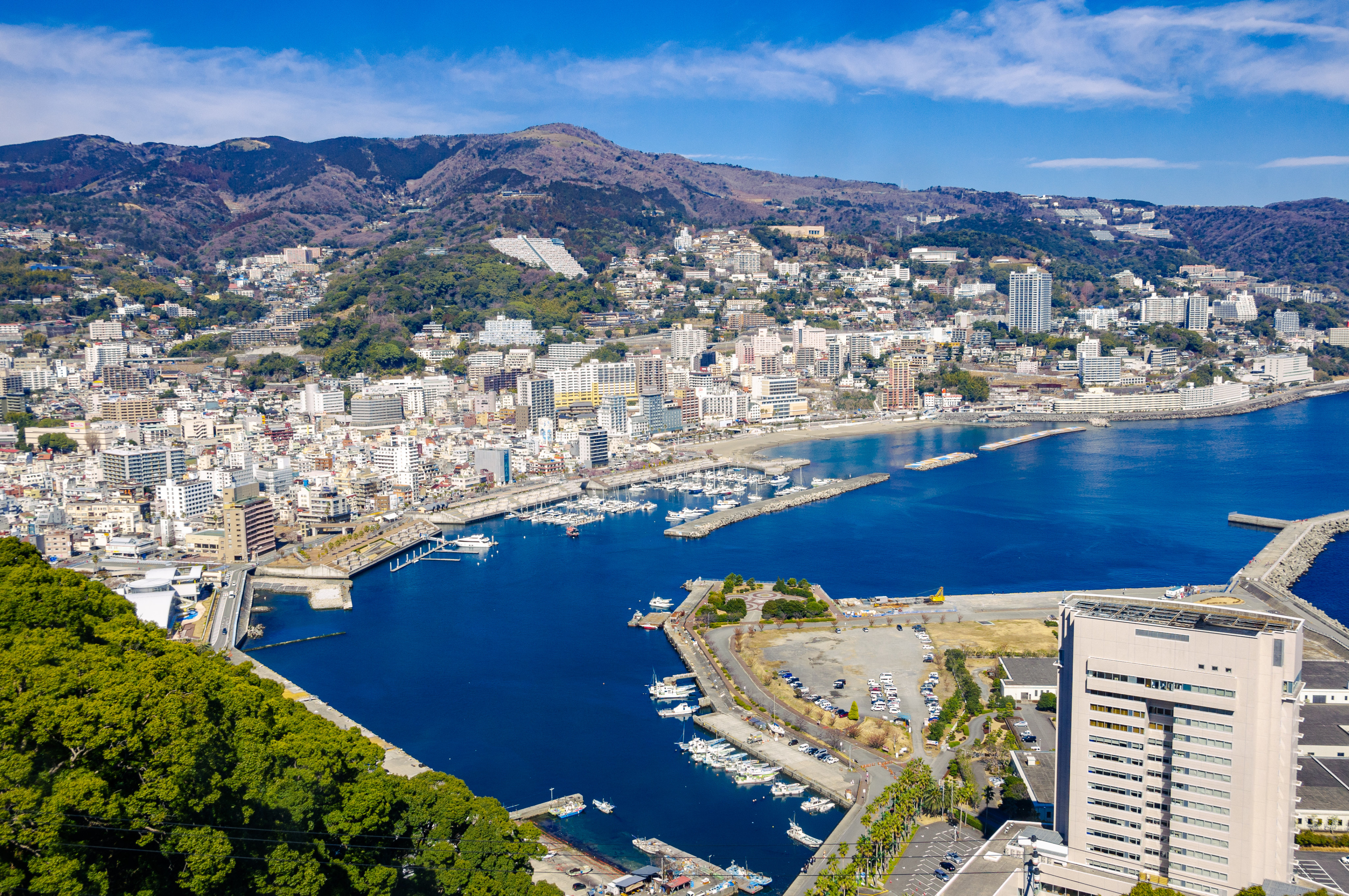 The Japanese hot spring town of Atami boomed in the post-war era and became known for its concrete hotels, nightlife venues and neon signage. Photo: Shutterstock
