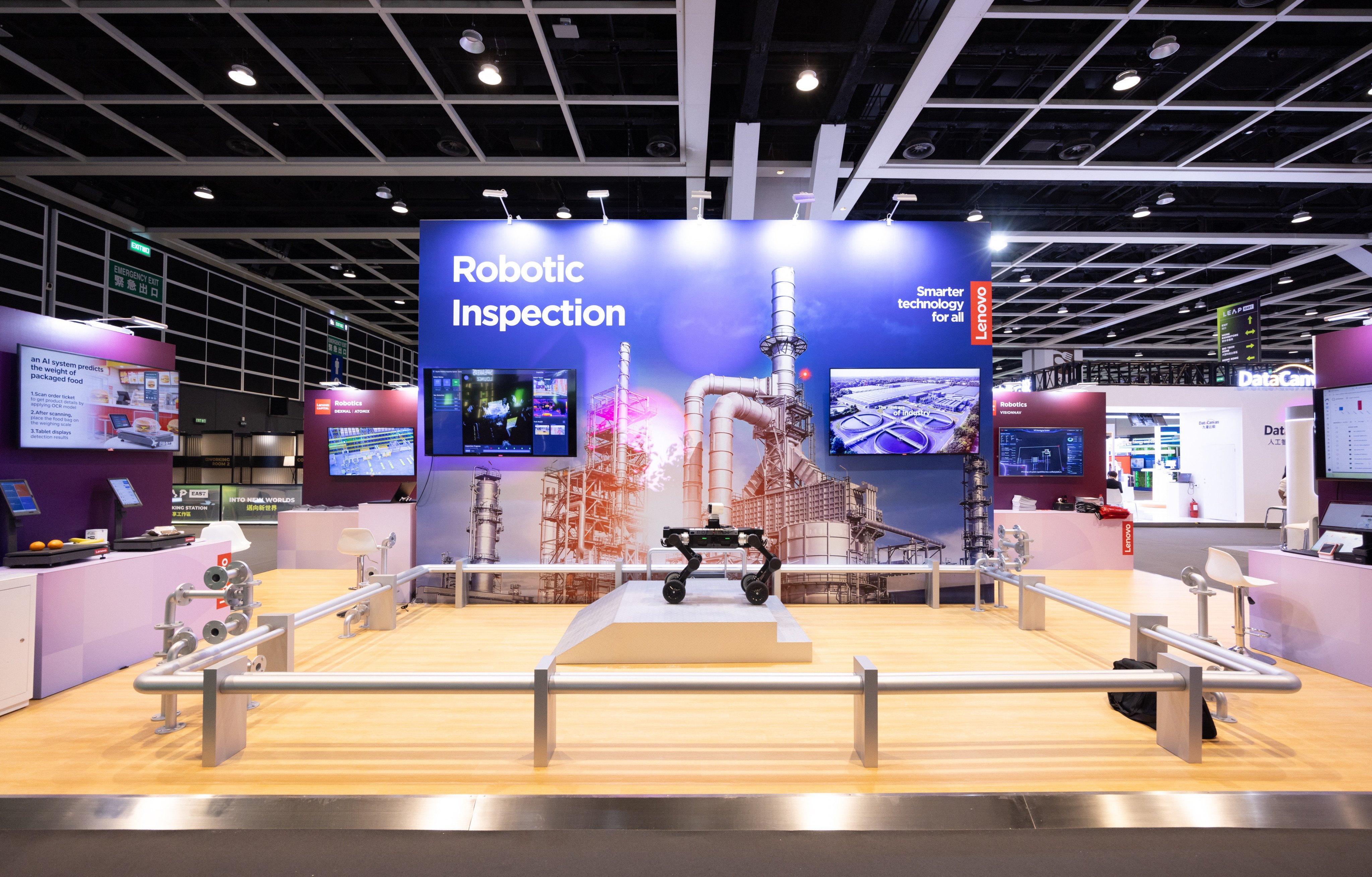 Lenovo’s robotic solutions can operate autonomously alongside human staff to increase the productivity of the manufacturing process. Photo: Lenovo