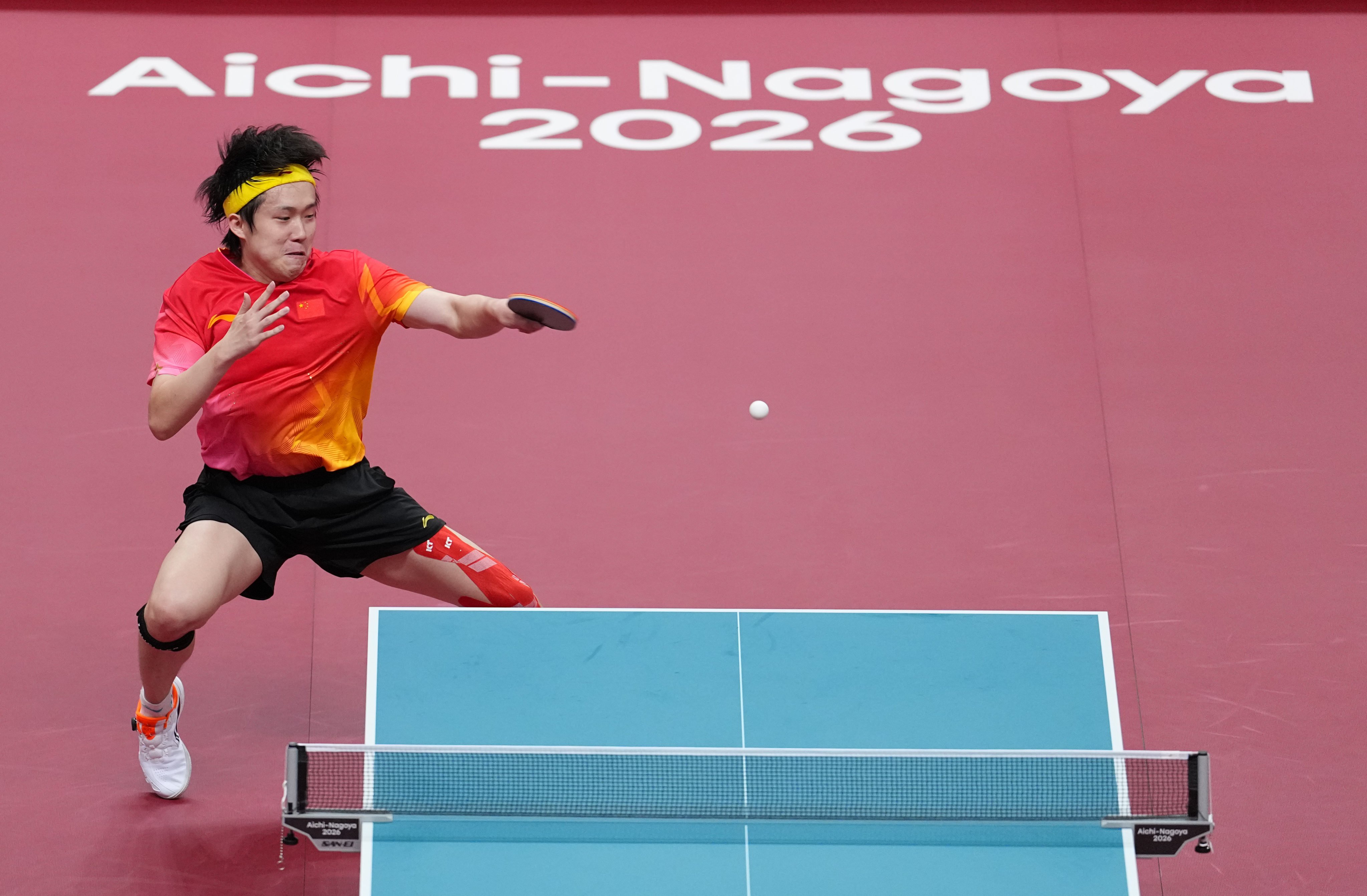 Wang Chuqin lost 4-0 to compatriot Lin Shidong in the men’s singles table tennis final at the Aichi-Nagoya Asian Games. Photo: Xinhua