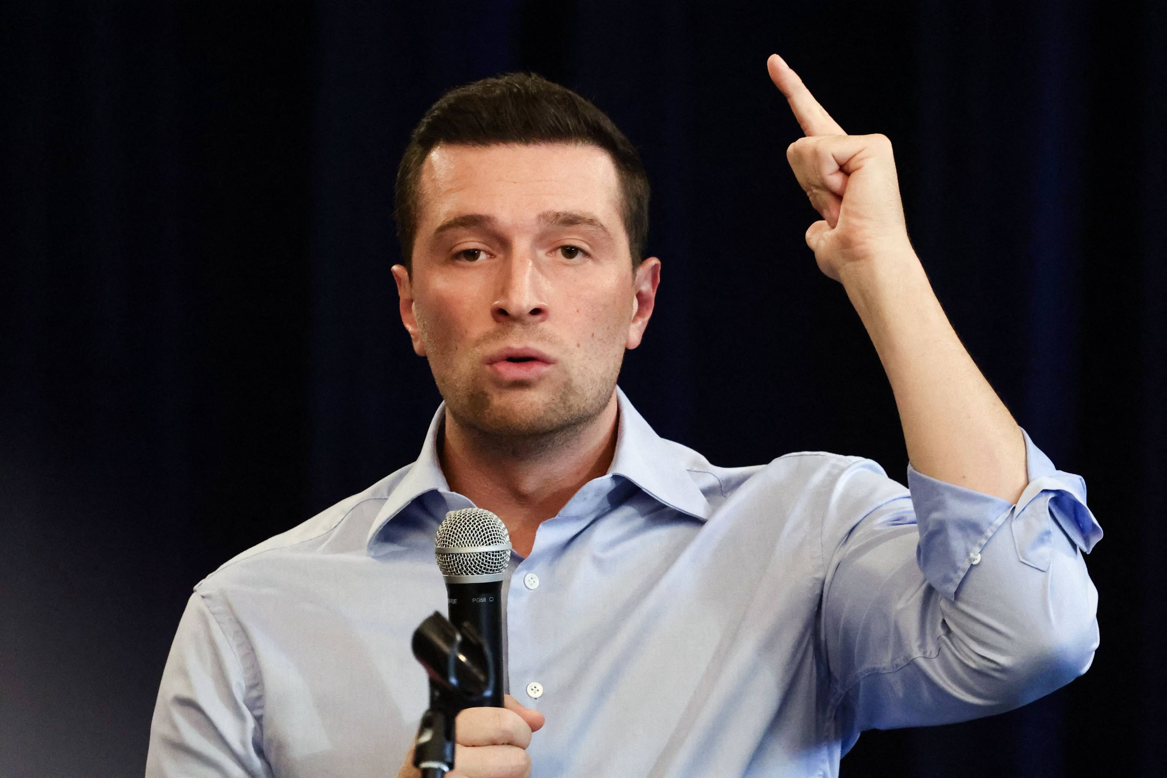 Jordan Bardella, president of the French far-right party Rassemblement National (RN). Photo: AFP