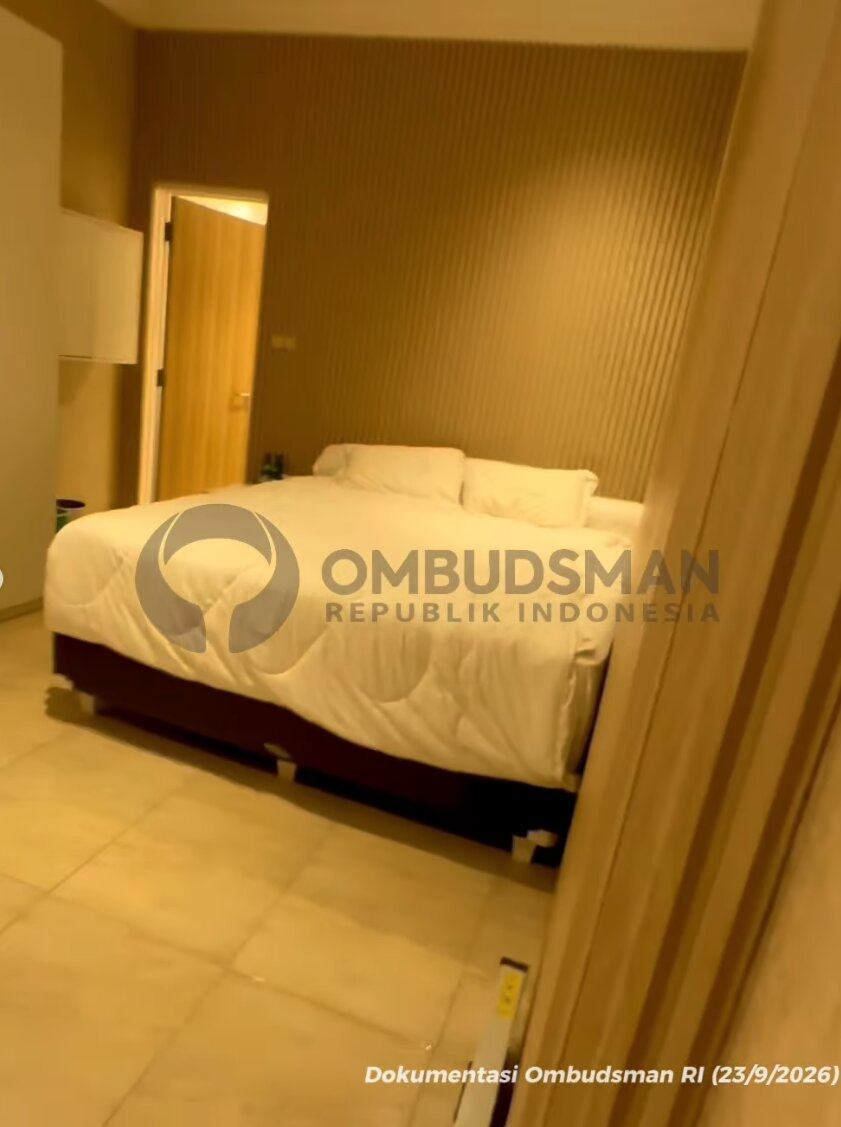 A screenshot from an Indonesian Ombudsman video shows luxury facilities discovered during an unannounced inspection at Cibinong Prison in West Java on Wednesday. Photo: Instagram/ombudsmanri137