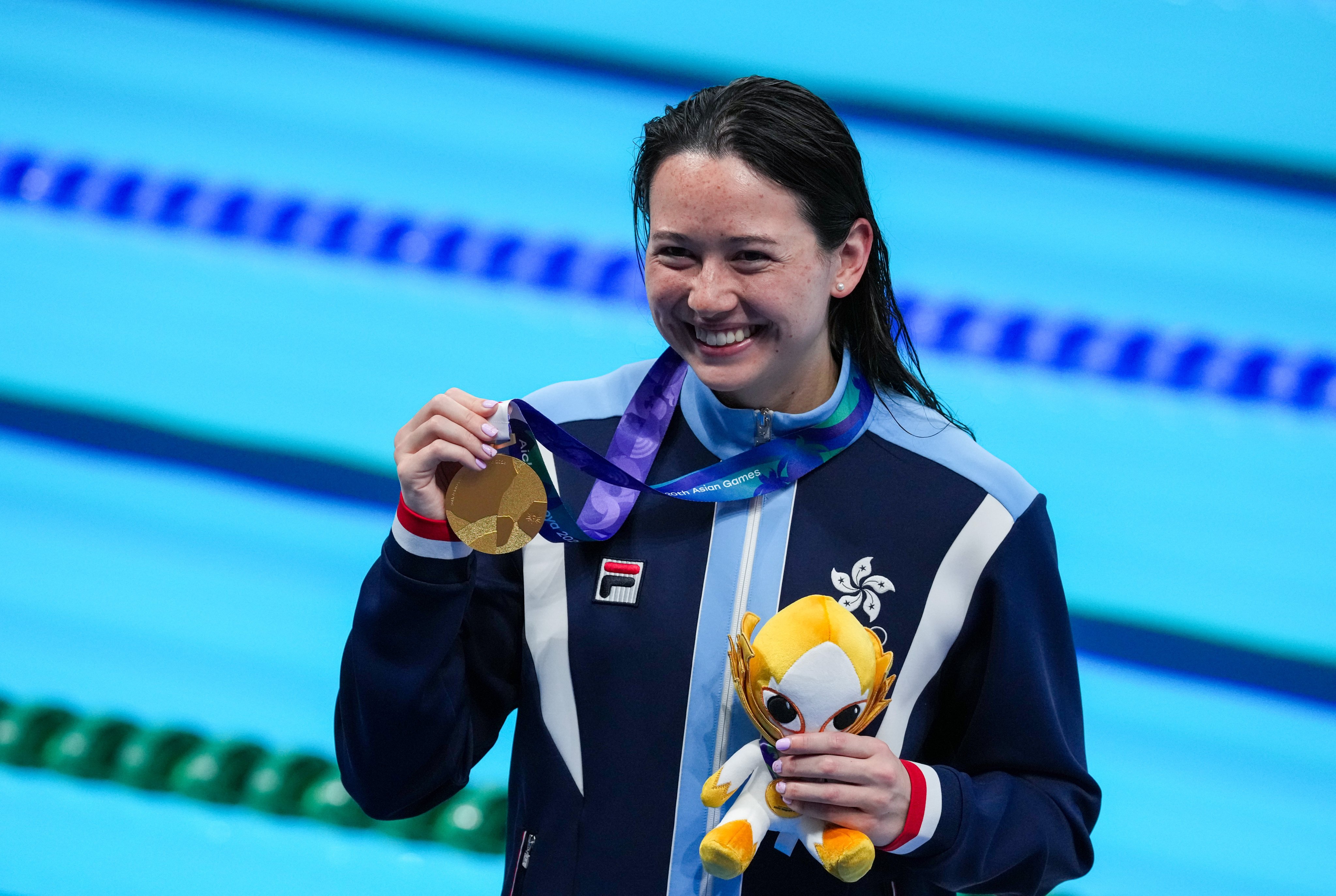 Siobhan Haughey won two golds and two silvers for Hong Kong at the Asian Games. Photo: Robert Ng