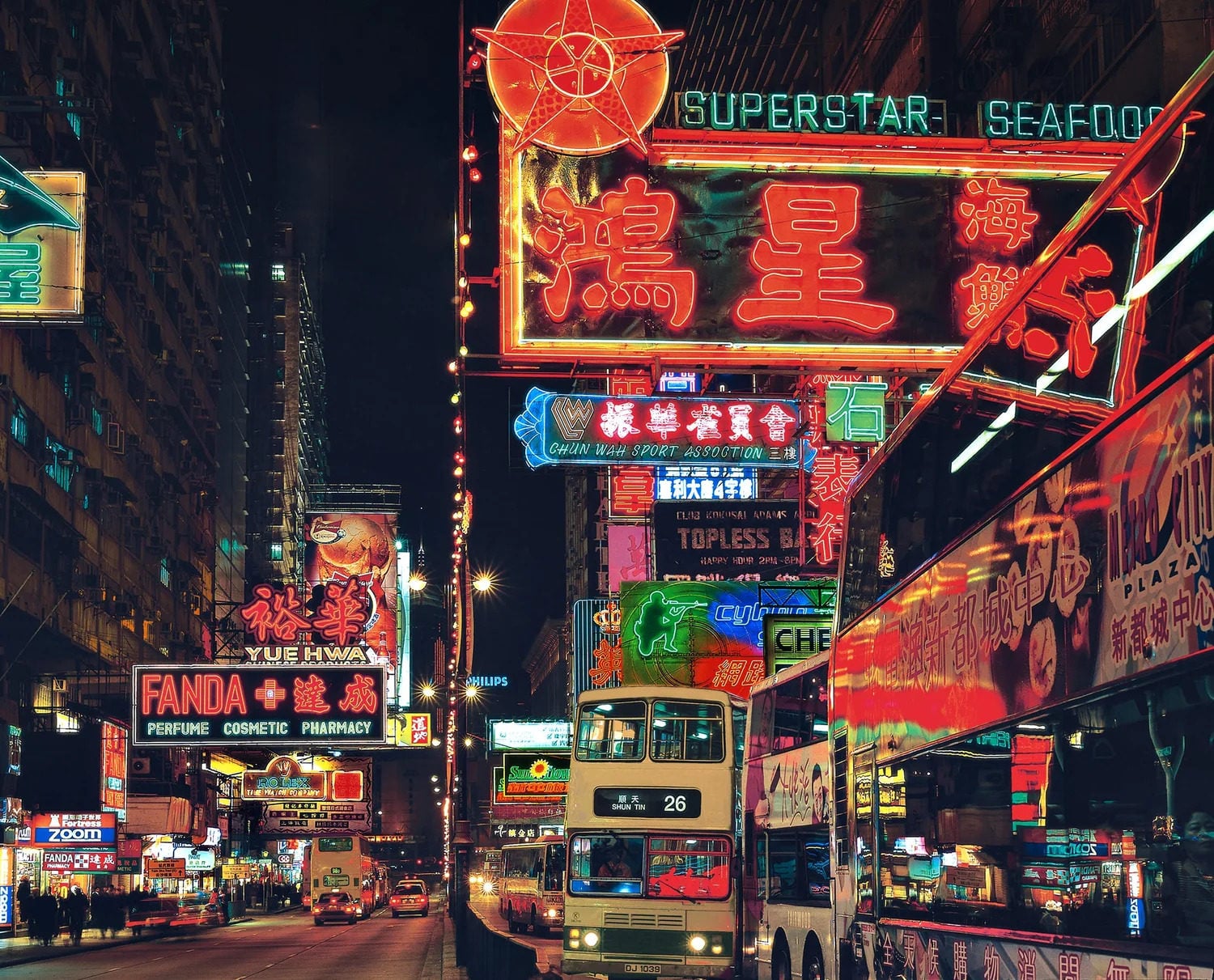 Nathan Road in 1999. The photo by Keith Macgregor is among the images on display at "City of Lights", a free exhibition at Blue Lotus Gallery in Sheung Wan. Photo: Keith Macgregor