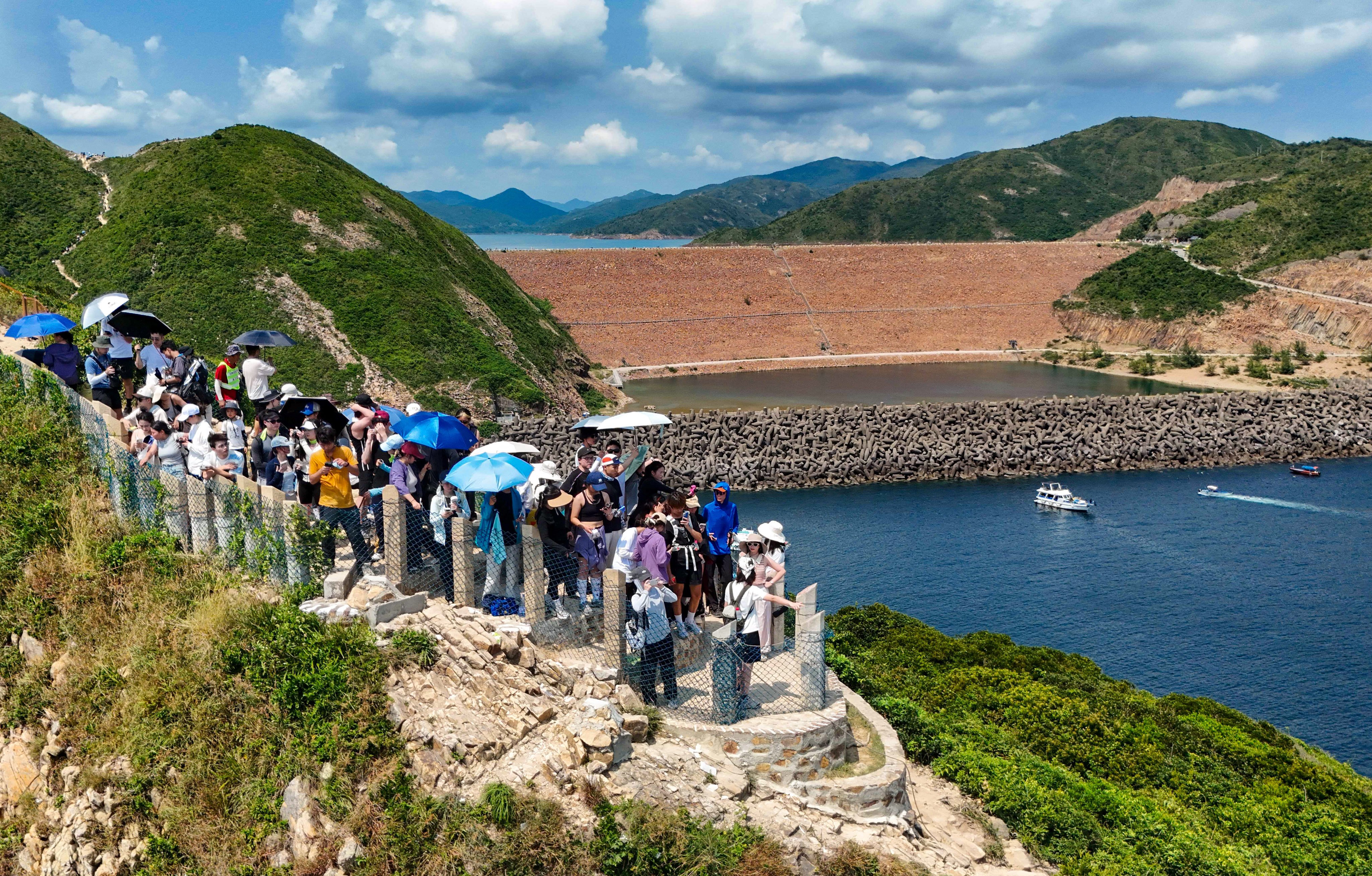 Tourists visit Po Pin Chau at the start of the National Day “golden week” holiday. Photo: Edmond So
