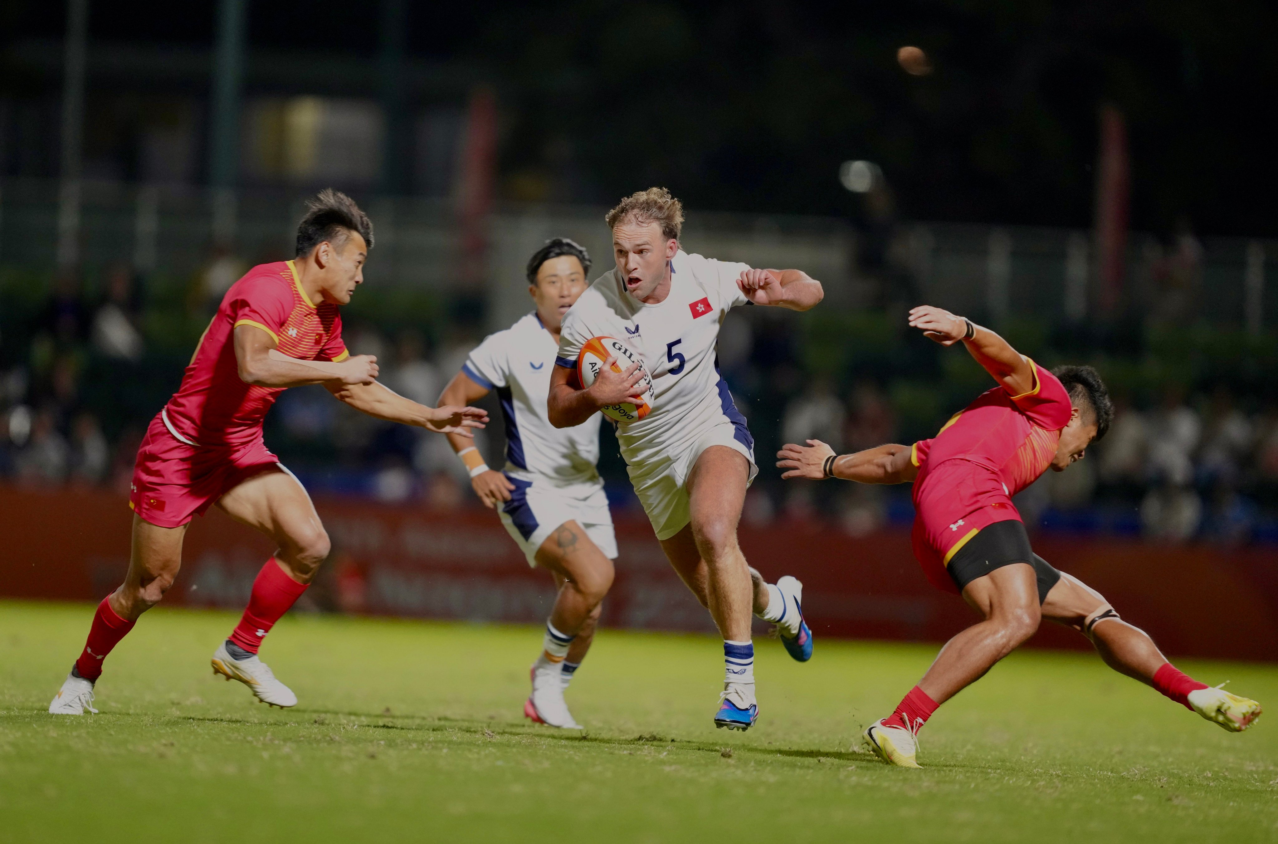 Hong Kong's two-try man against China, Harry Sayers, hopes to leave the jersey "in a better state than when I got it". Photo: Sam Tsang