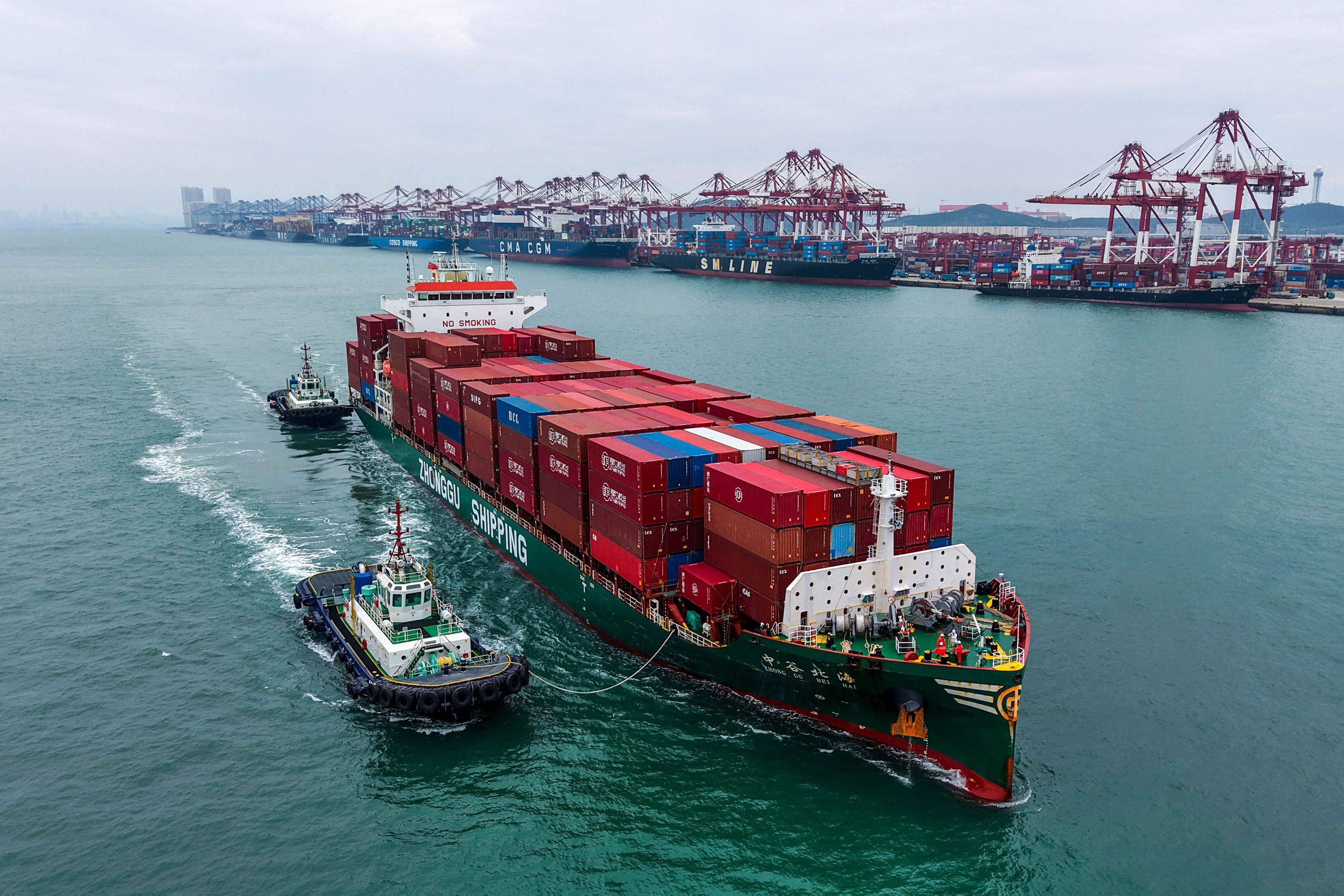 A Chinese analysis noted that the security of shipping lanes was critical to energy and mineral imports as well as supply chains. Photo: AFP