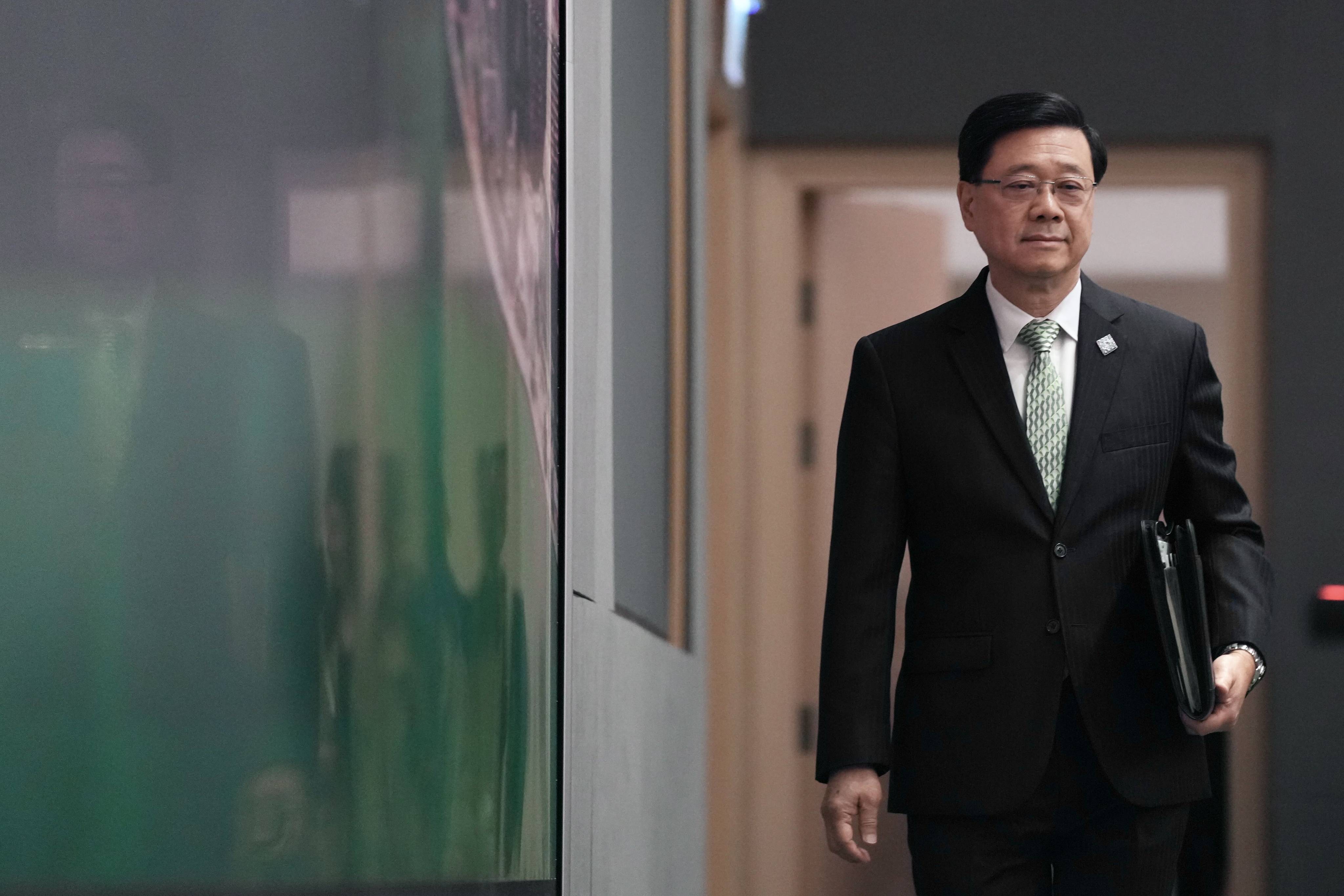 Chief Executive John Lee. Photo: Karma Lo