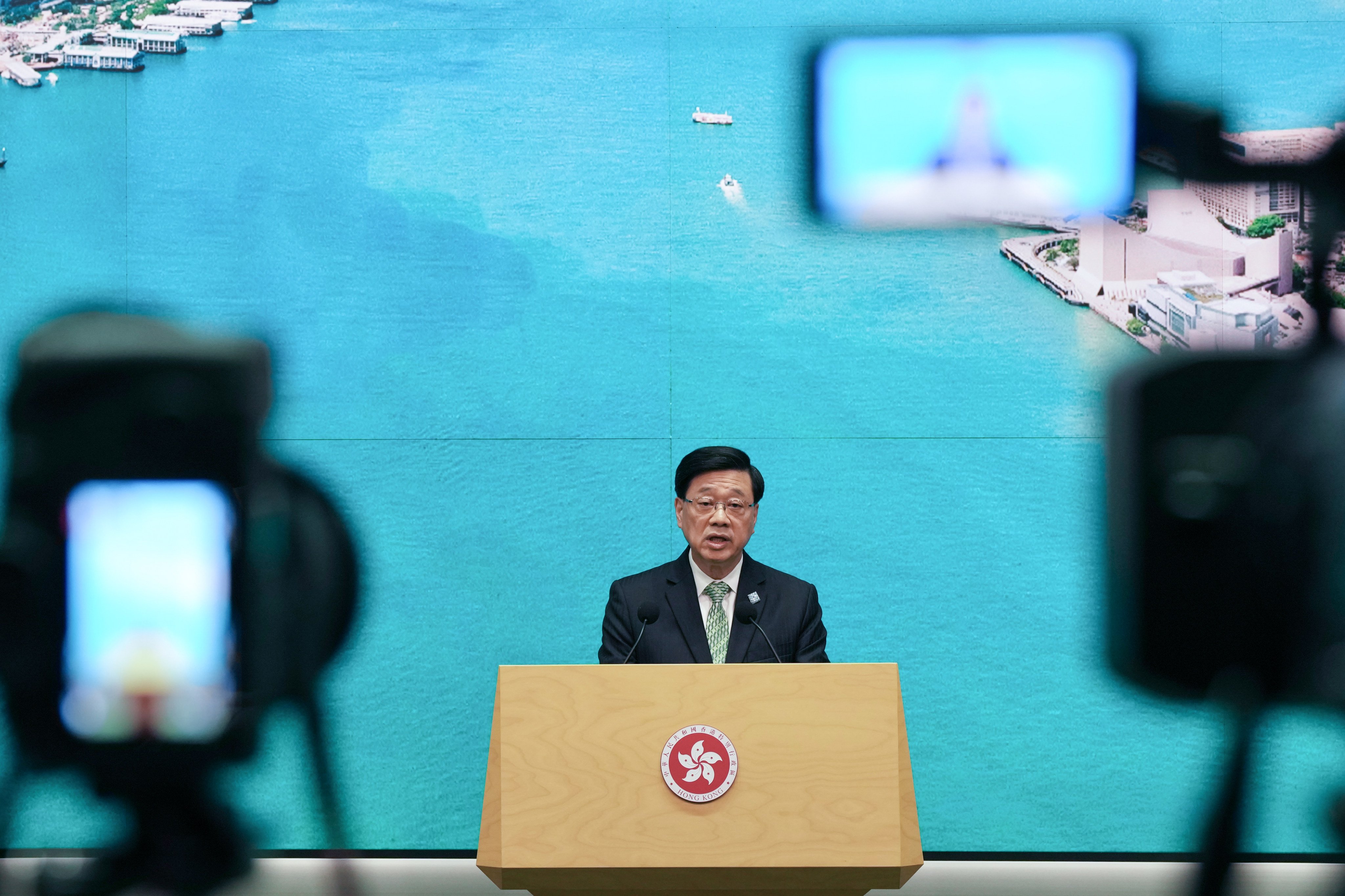 Chief Executive John Lee says Hong Kong will ensure attendees enjoy a "high-quality" experience. Photo: Karma Lo