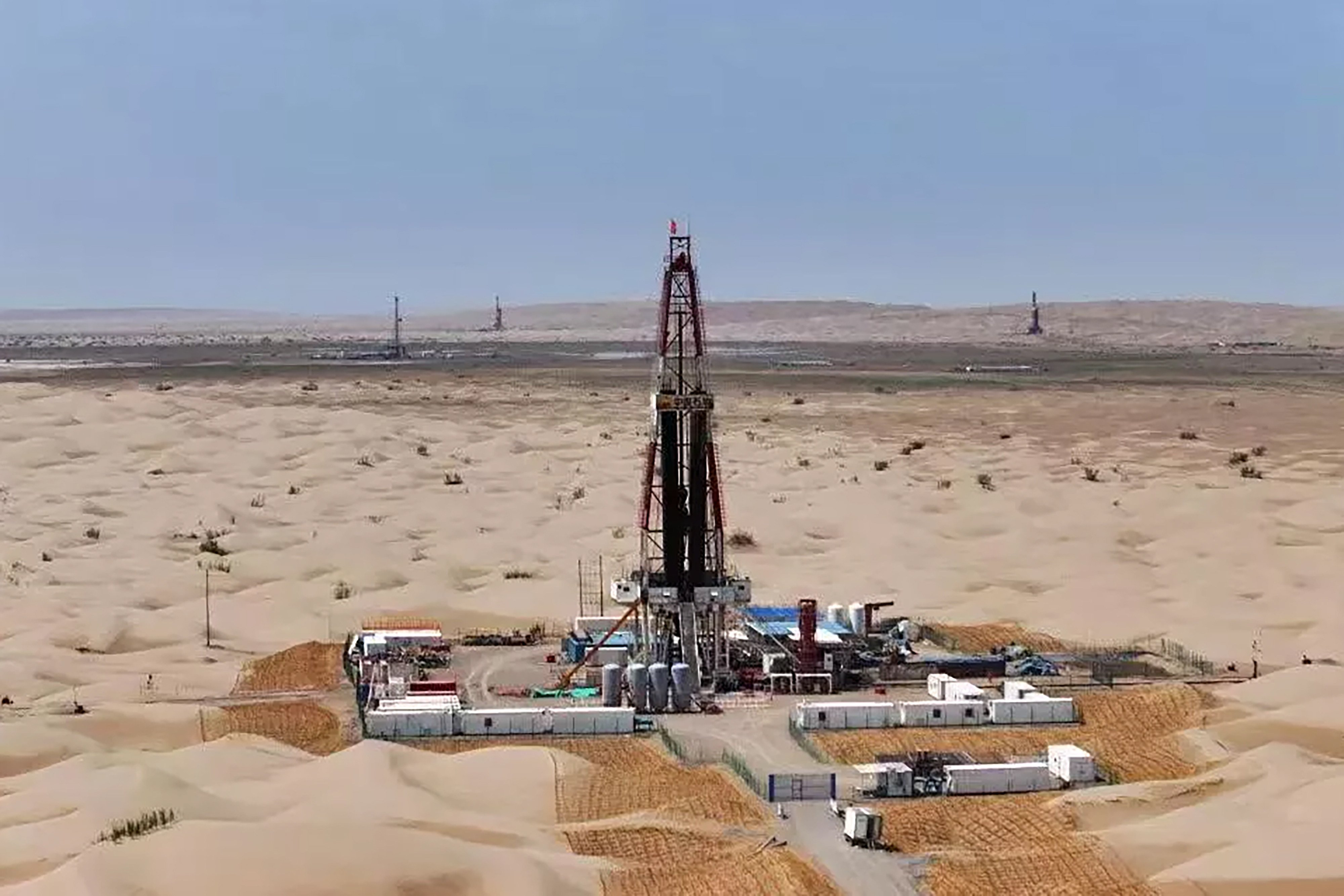 The Hade-Fuman oilfield, located in the Taklamakan Desert in China’s Xinjiang province. Photo: CNPC