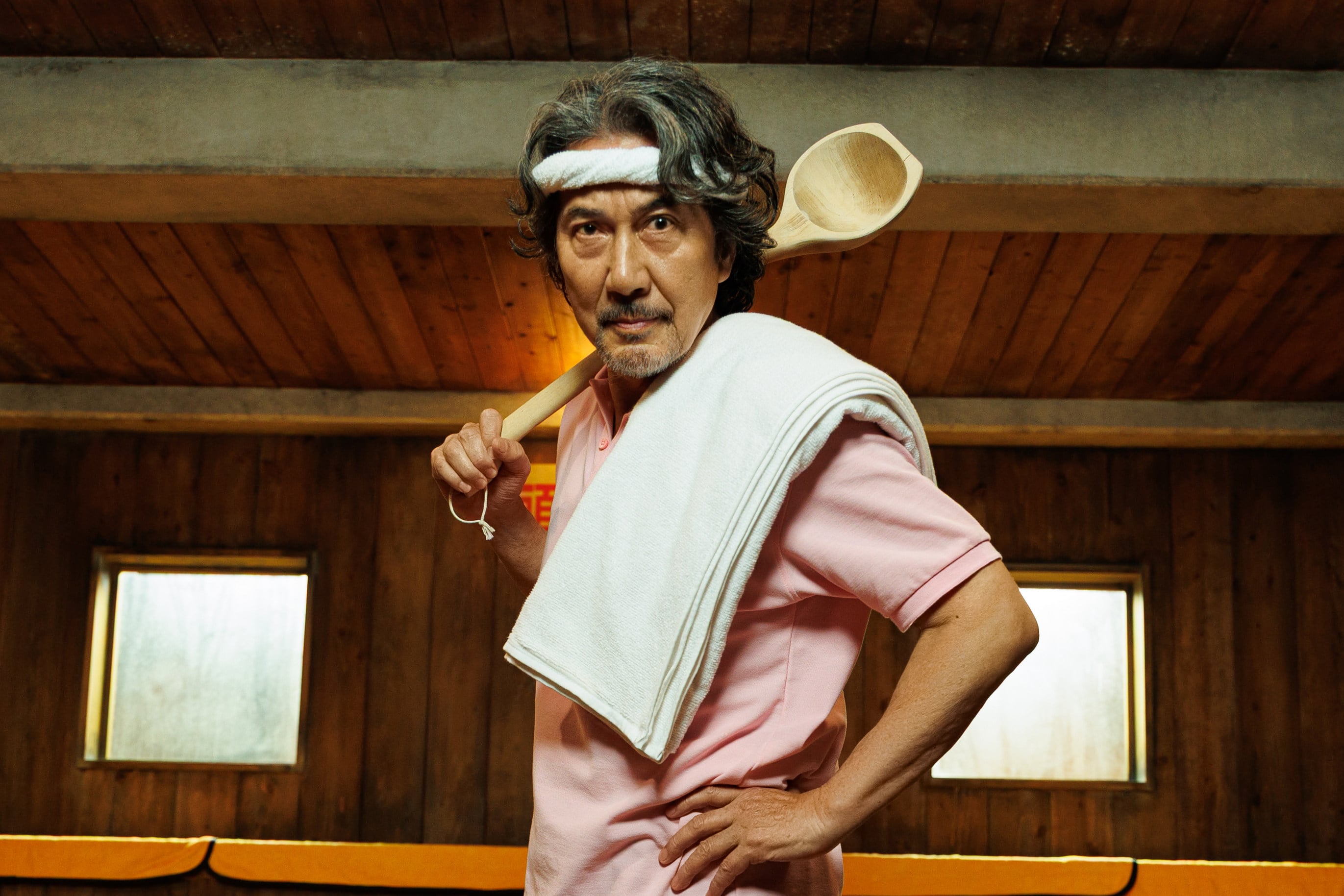 Koji Yakusho in a still from Netflix comedy Did Someone Happen to Mention Me? Photo: Netflix