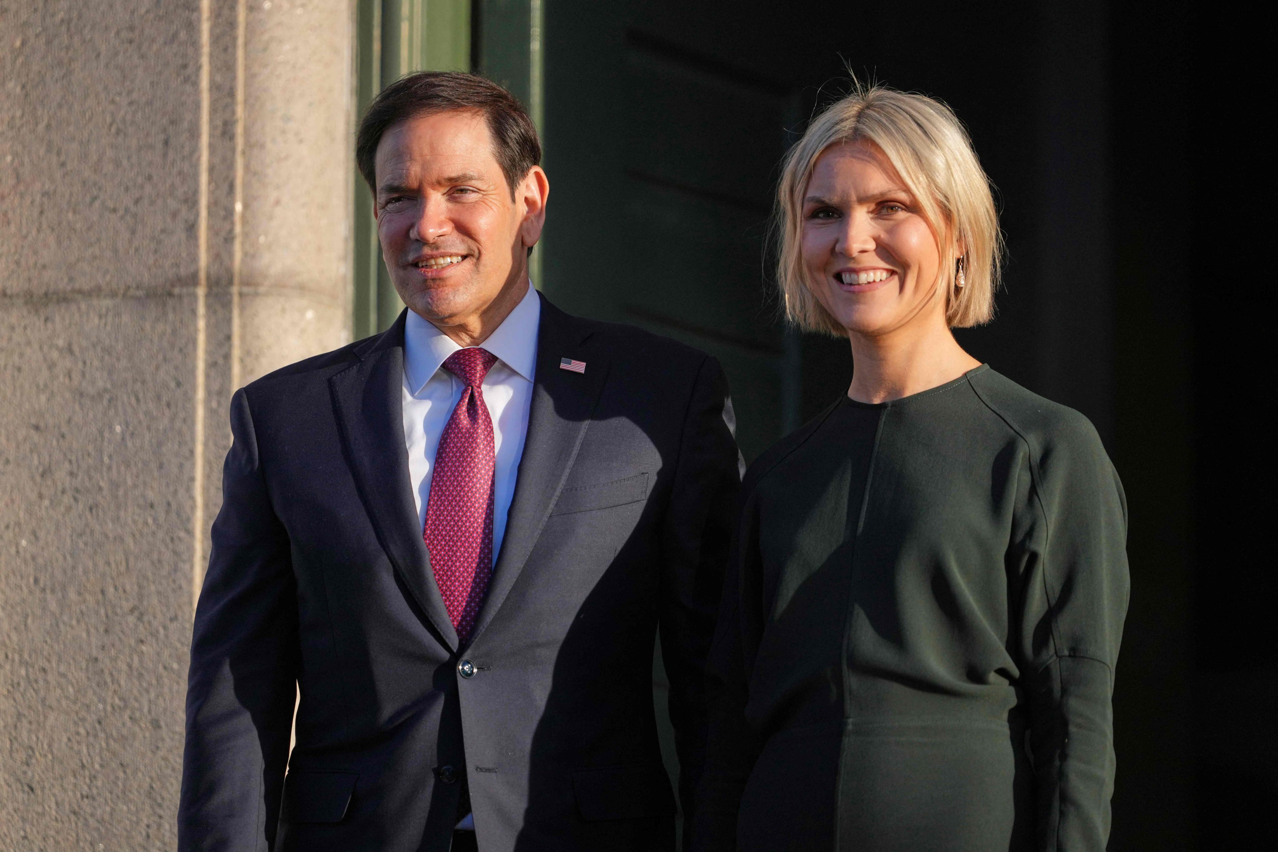 US Secretary of State Marco Rubio with Iceland Prime Minister Kristrun Frostadottir during a visit to the House of Collections in Reykjavik on Tuesday. Photo: AFP