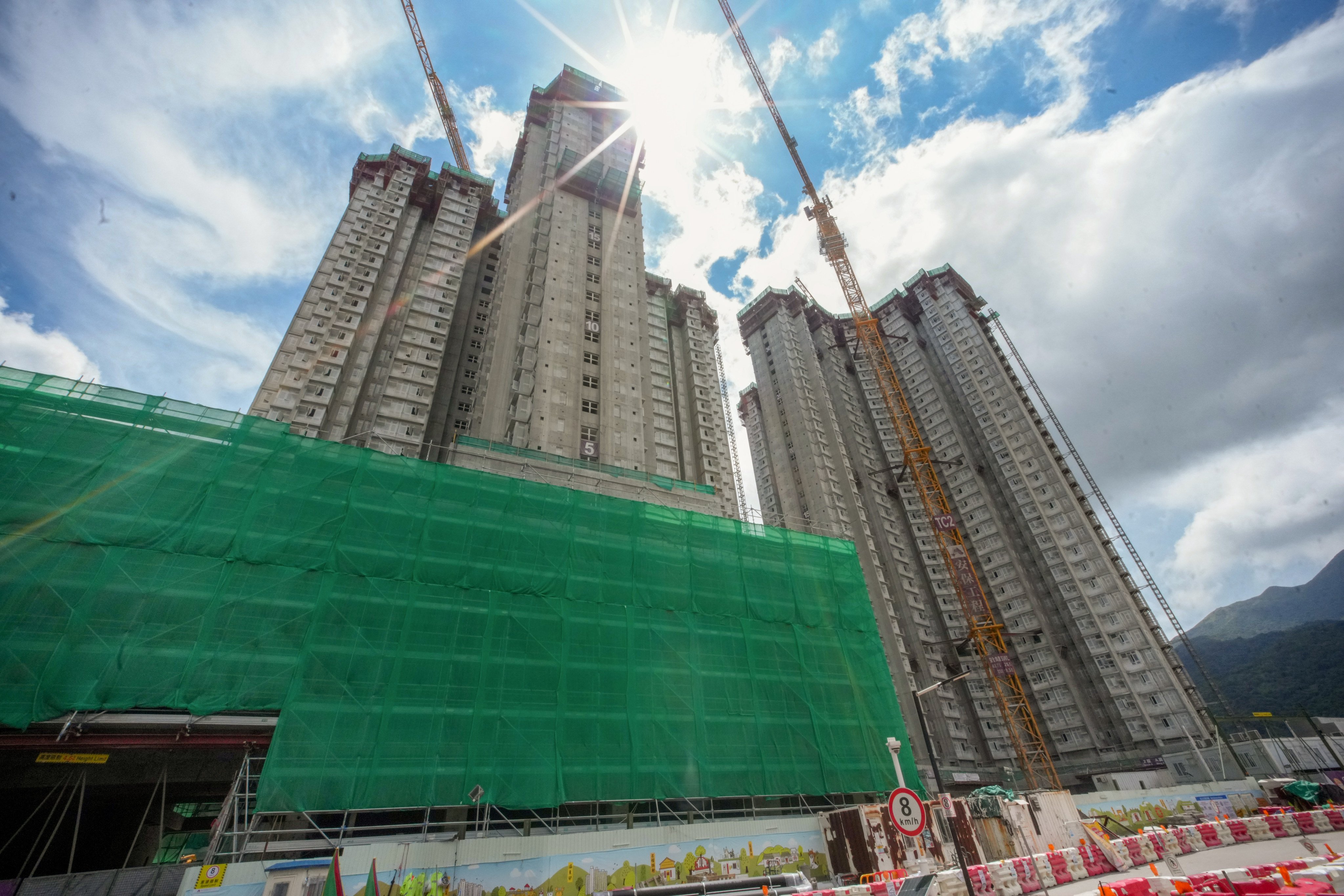 In September, the Housing Authority found issues with concrete samples from three public housing blocks under construction in Tung Chung. Photo: Dickson Lee