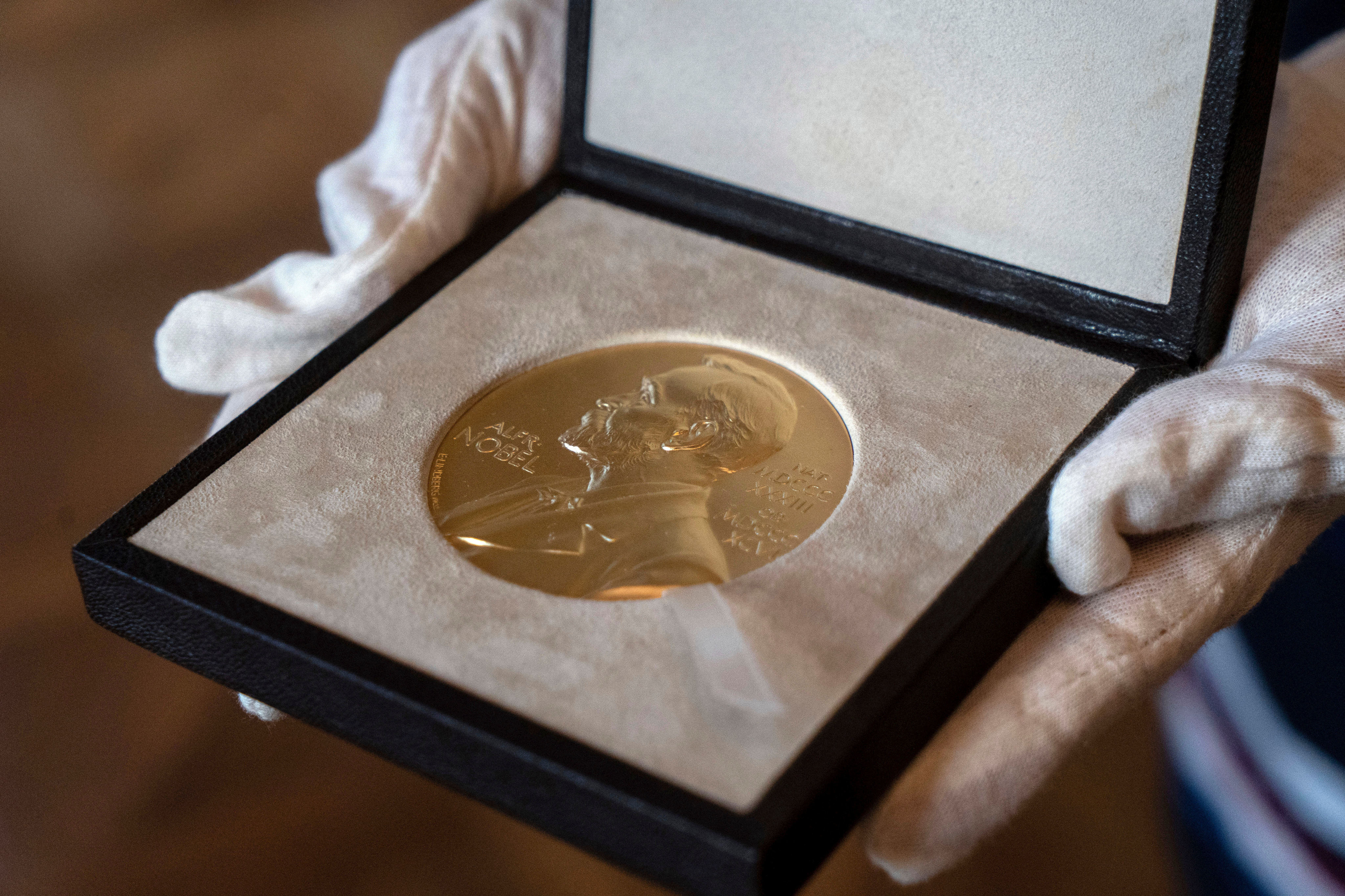 A Nobel Prize medal. Physics was the first category mentioned by Alfred Nobel in his will. Photo: AP