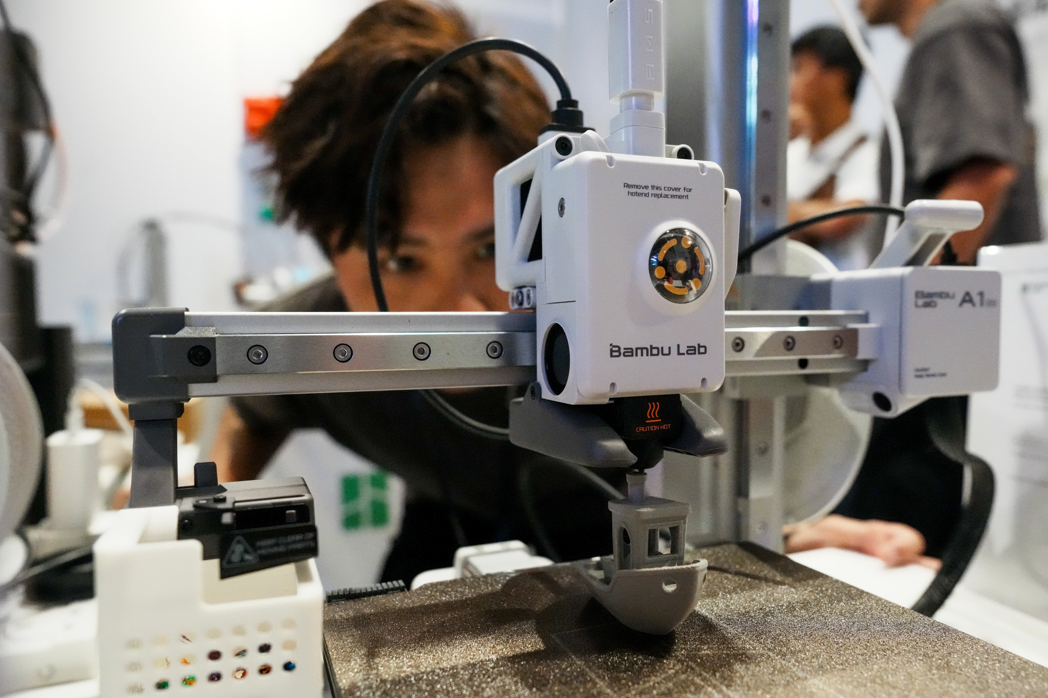 A Bambu Lab 3D printer on display at the Hong Kong Computer and Communications Festival on August 21. Photo: Dickson Lee