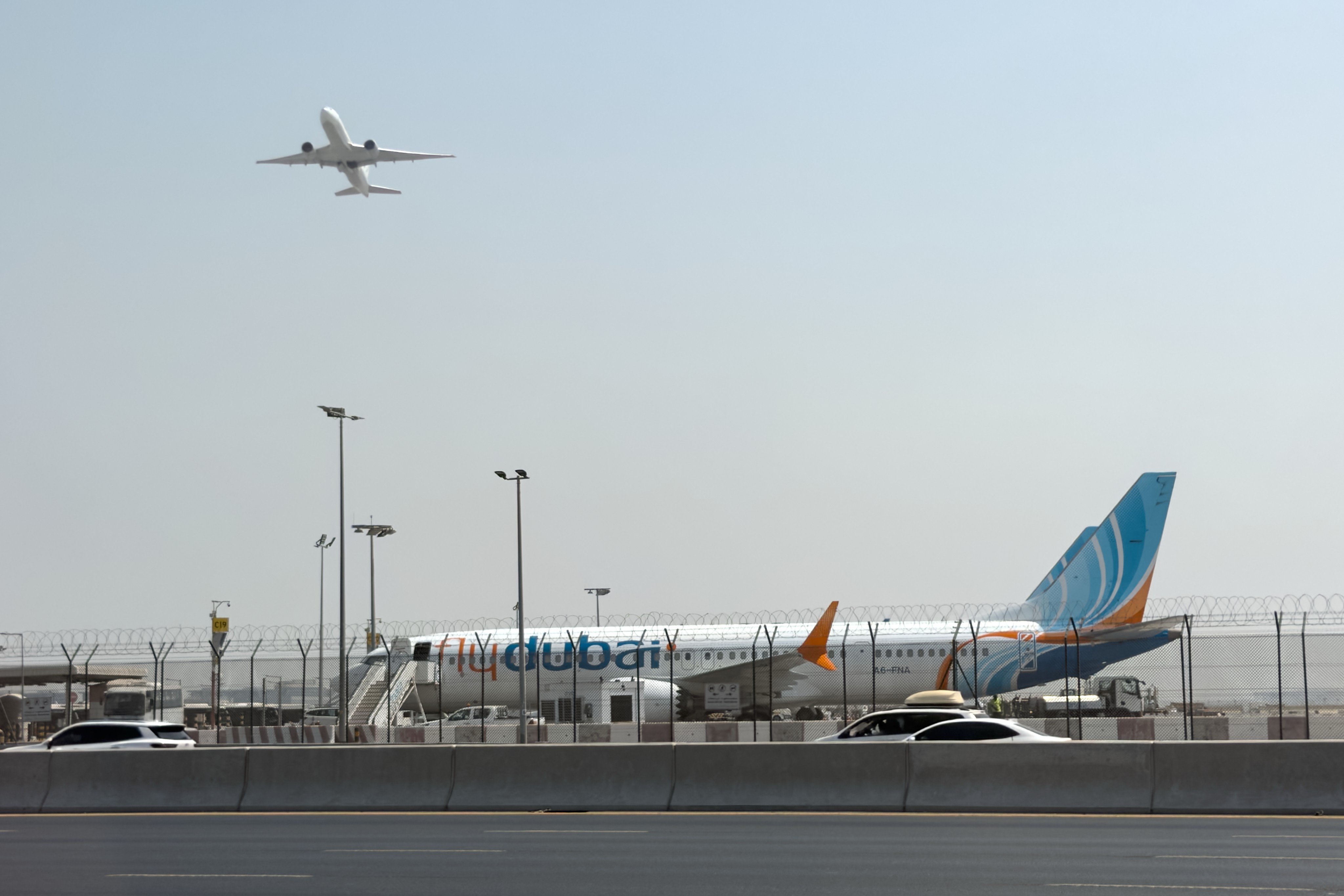 A flydubai plane at Dubai airport on September 30. A co-pilot nearly crashed a plane filled with Israeli passengers bound for Tel Aviv on September 30 in what is being investigated as a terrorist attack. Photo: AP