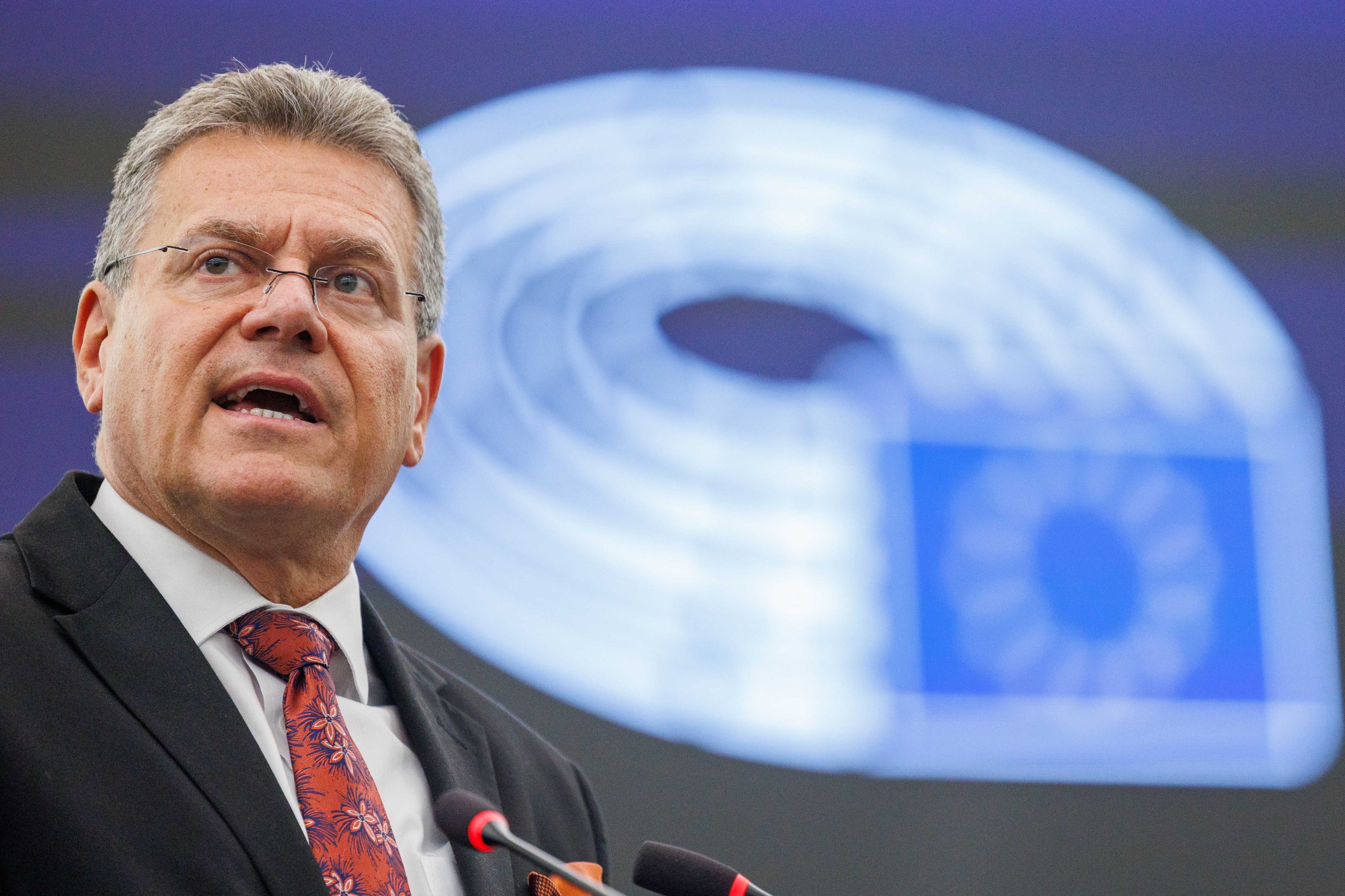 European Commissioner for Trade and Economic Security Maros Sefcovic is under pressure to achieve significant results in trade talks with China this week. Photo: EPA