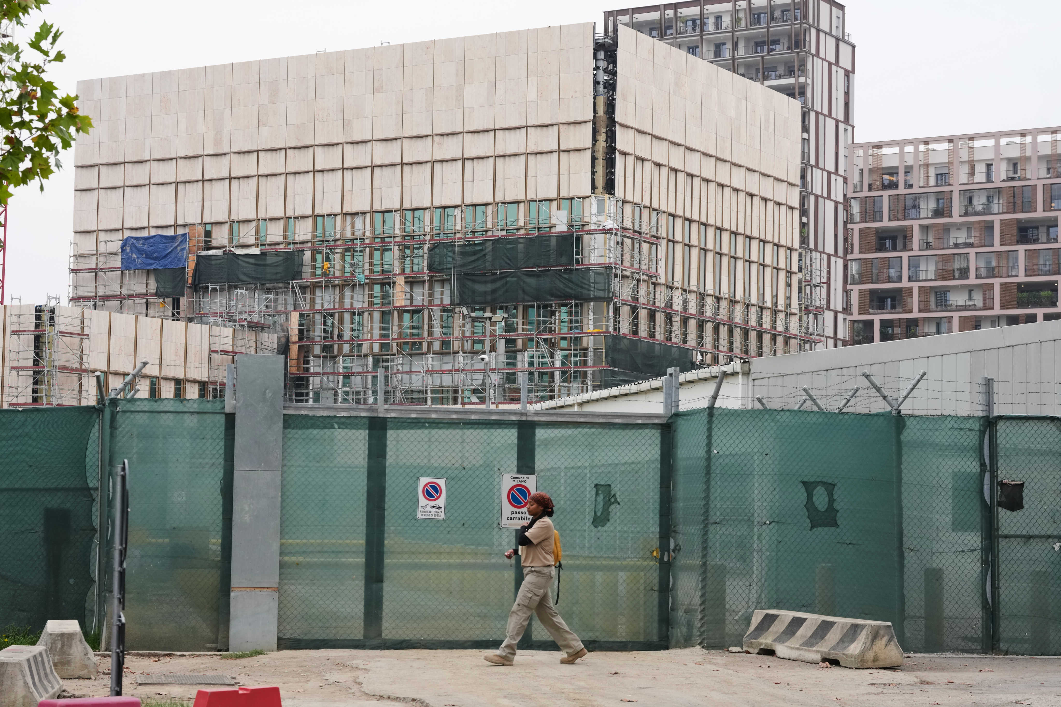 The site of the new US consulate in Milan. Photo: AP
