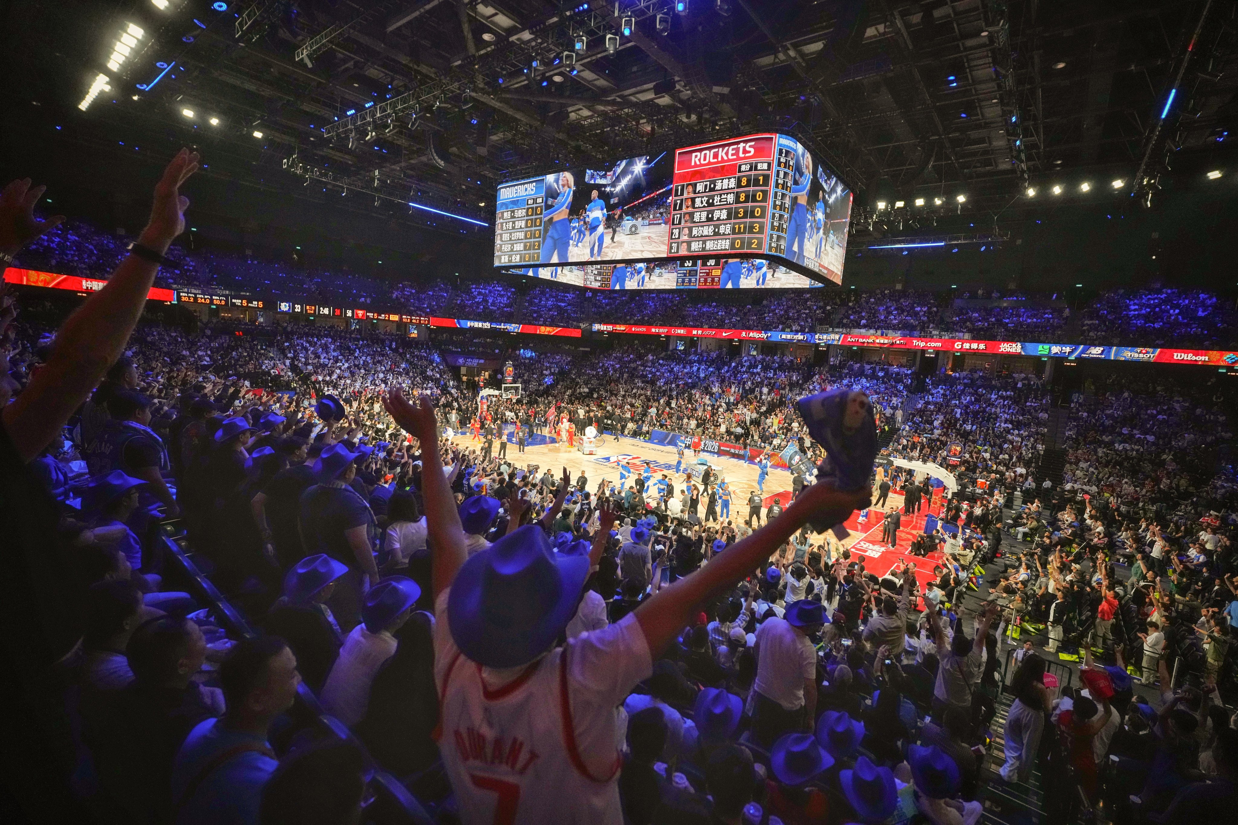 Basketball fans turned out in force for the 2026 NBA China Games in Macau on Friday. Photo: Elson Li