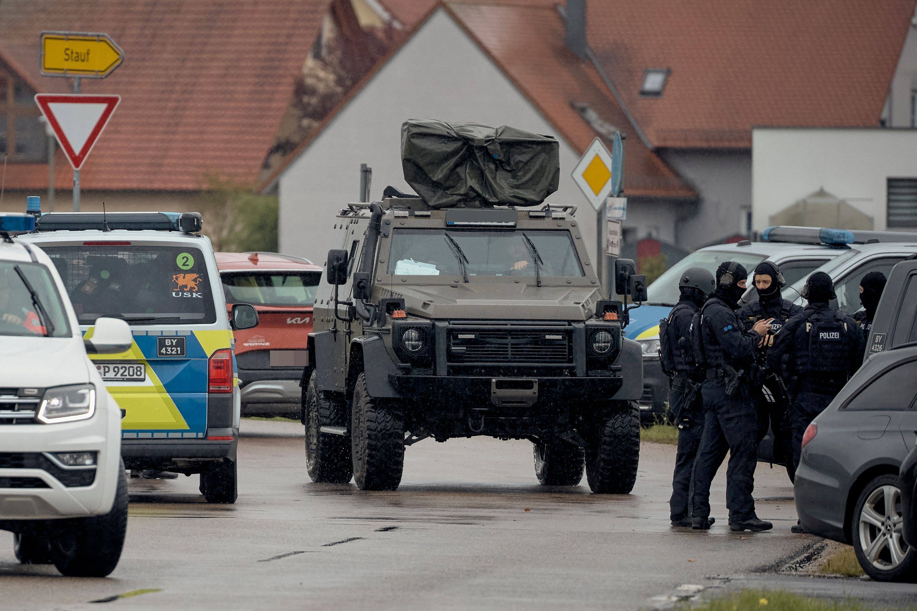 Police special forces at the scene following the shootings on Thursday. Photo: dpa