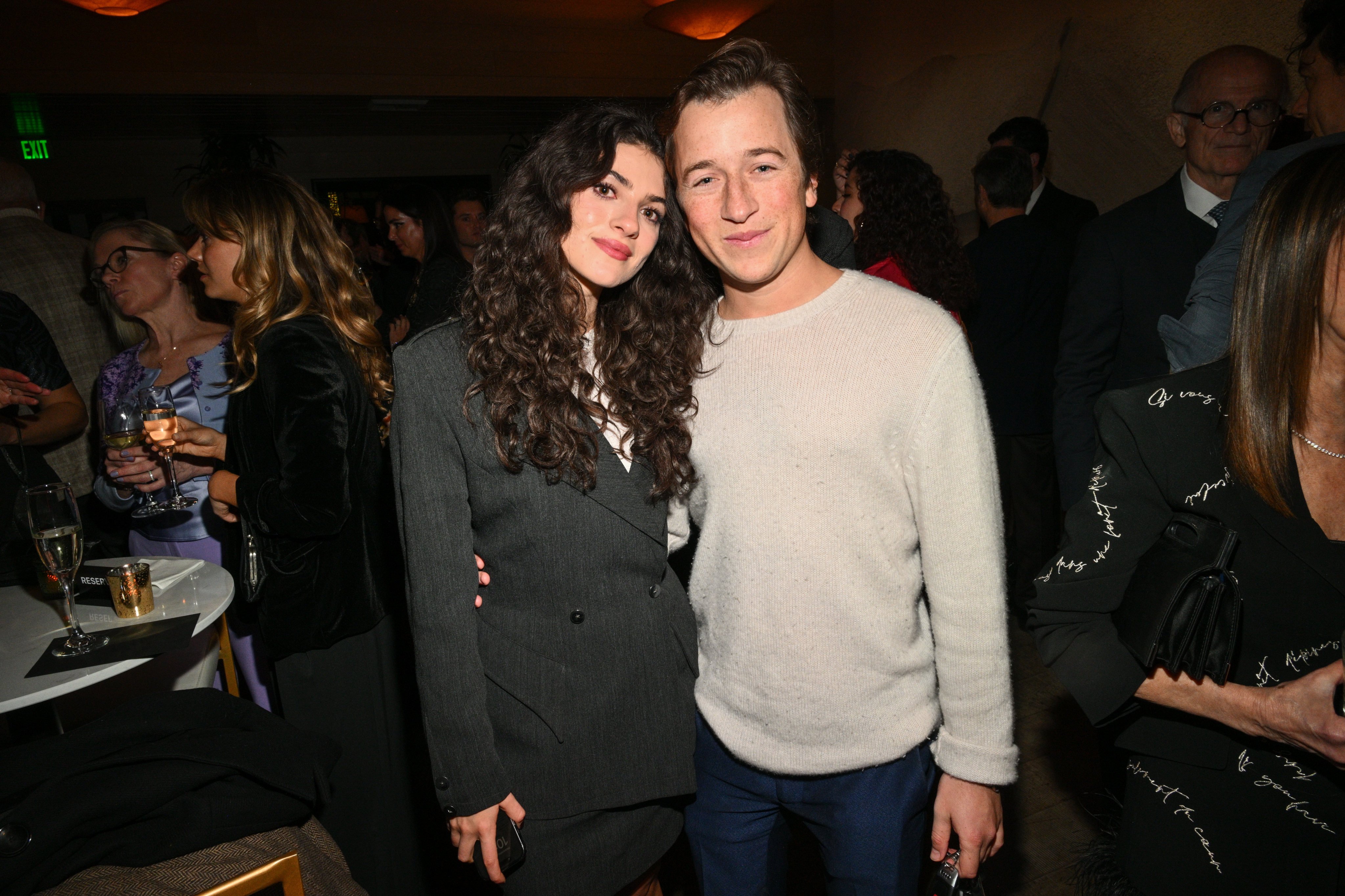 Ella Rubin and Skyler Gisondo at the premiere of Apple TV’s Masters of the Air in Los Angeles in 2024. Photo: Getty Images