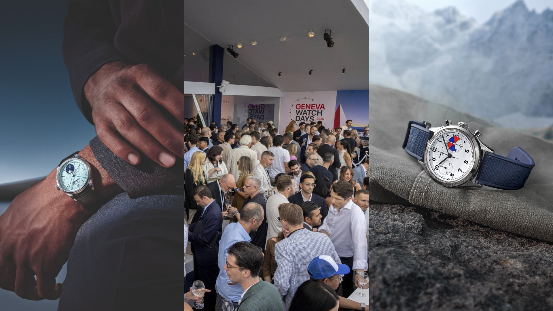 From left: Rolex released the Perpetual Padellone; Geneva Watch Days brought 71 brands; Gallet was relaunched with pieces like the Classics tribute to the Multichron Yachting. Photos: Handout