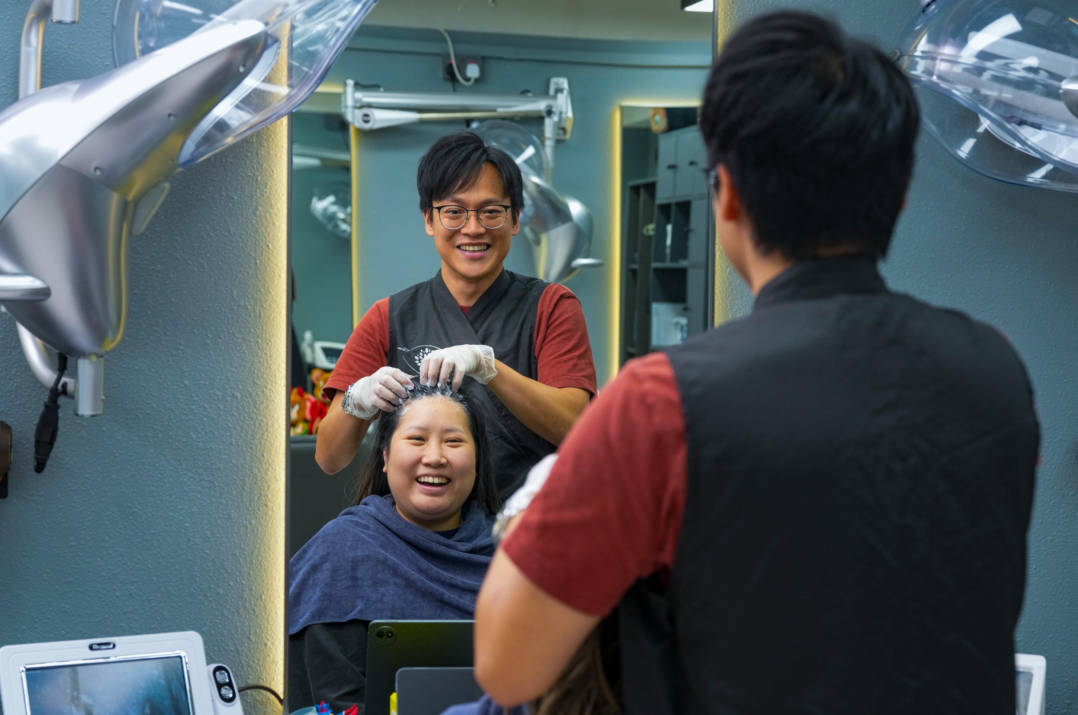 Terrence Wu's salon charges HK$1,000 to more than HK$2,000 for a single hair and scalp treatment session. Photo: Dickson Lee