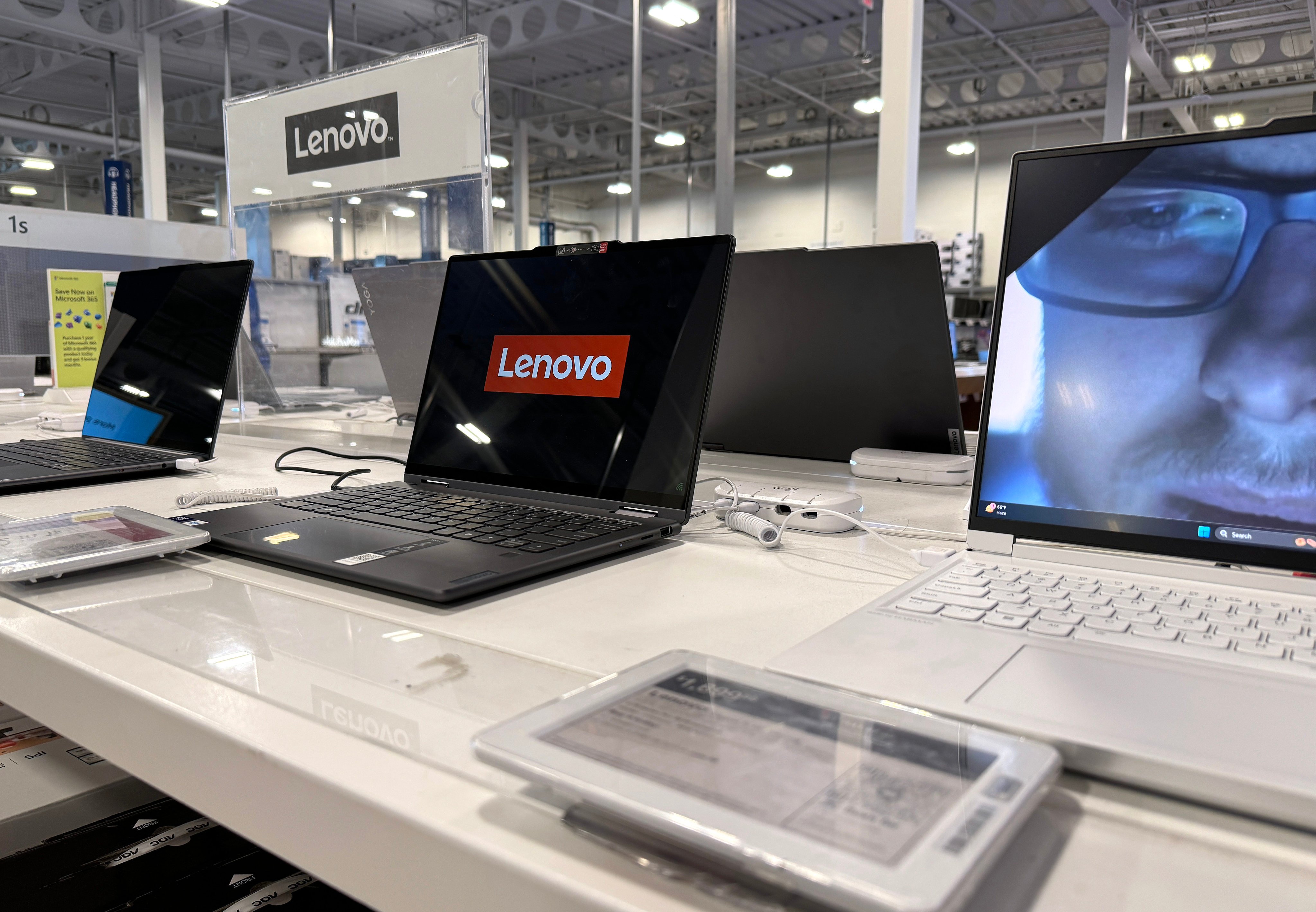 Lenovo laptops are displayed at a Best Buy store in San Rafael, California, on June 7, 2024. Photo: Getty Images