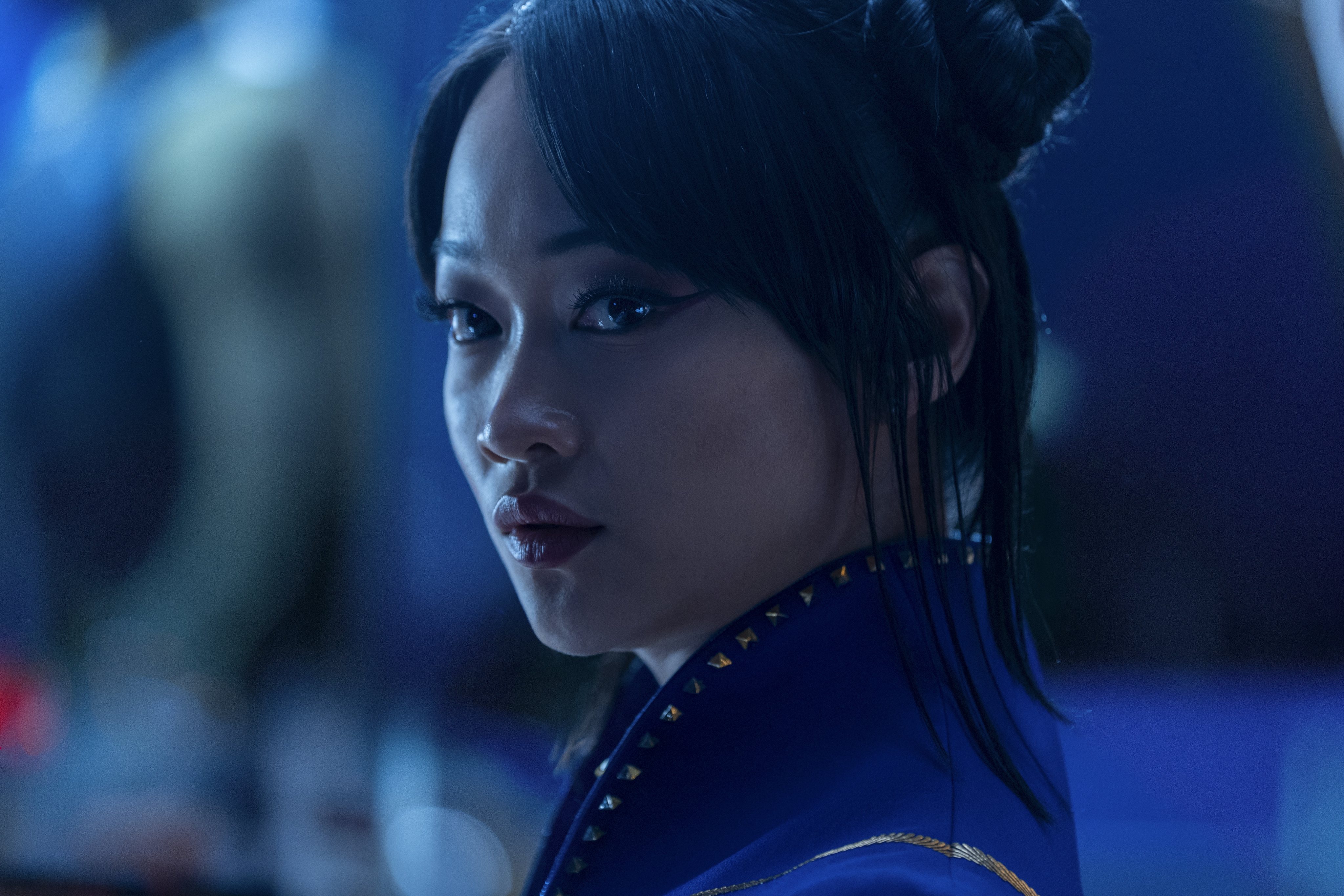 Callina Liang as Chun-Li in a still from Street Fighter.