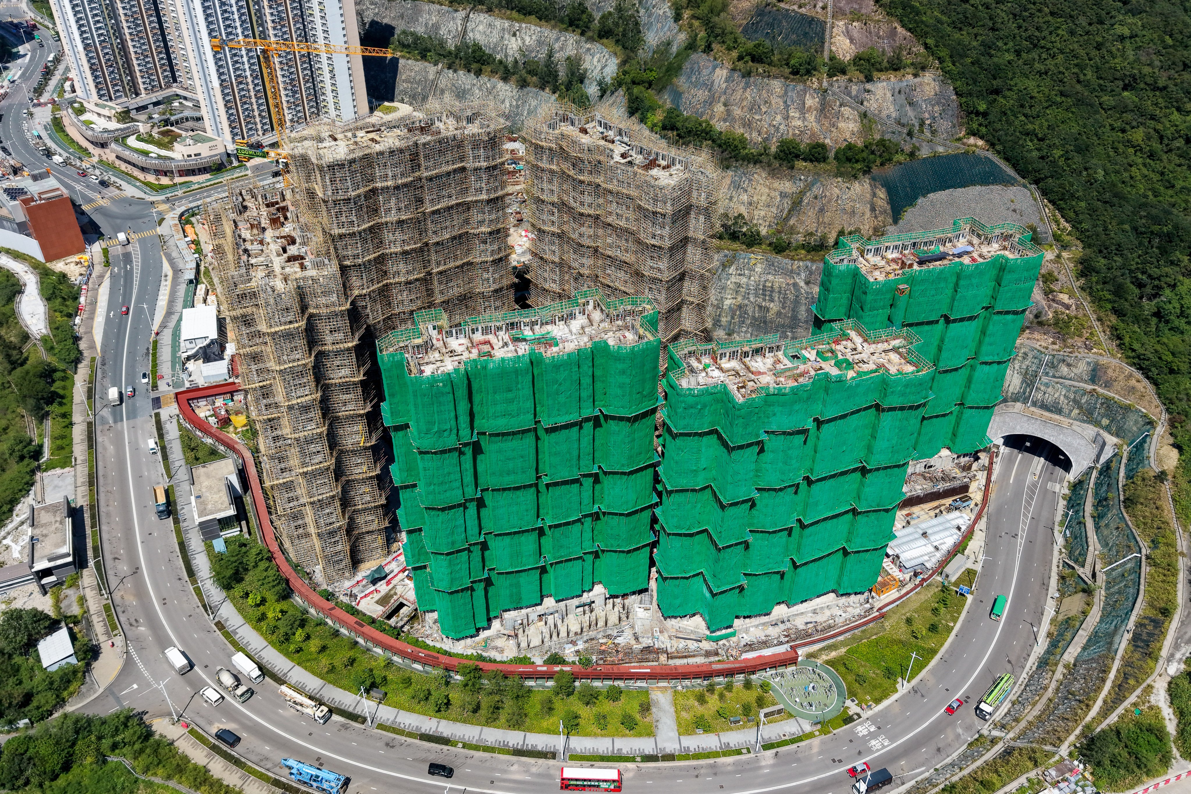 CK Asset will demolish and rebuild three of the six towers of its Anderson Road “starter homes” project in Kwun Tong after it was found that the structures had fewer rebars than needed. Photo: Dickson Lee