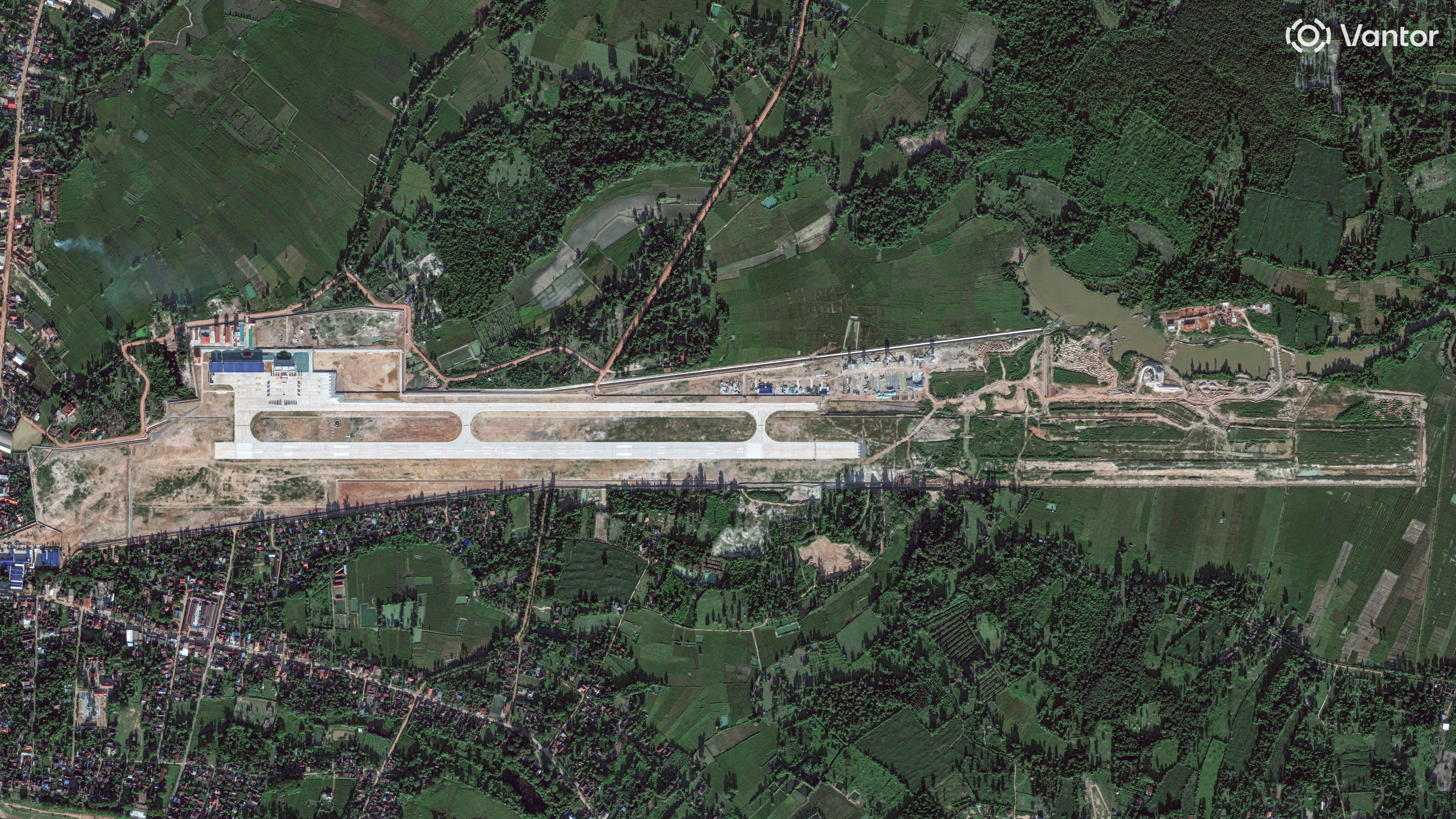 Eight of the two-seat trainer and light-attack aircraft are visible at Ban Keun Airport in commercial satellite imagery taken on September 30, according to Reuters. Photo: Handout via Reuters