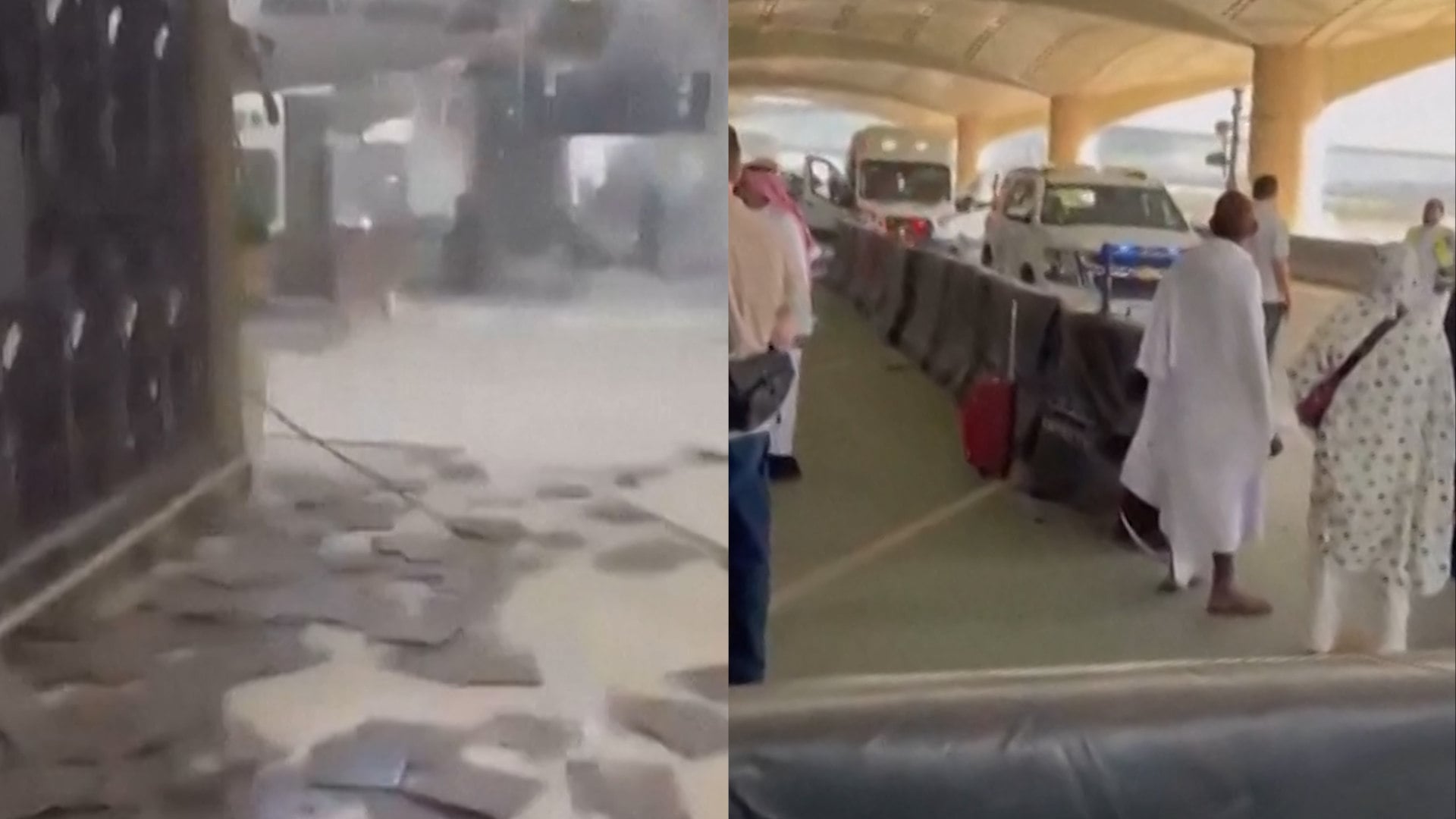 Social media via Reuters - Riyadh airport attack OCT 10, 2026