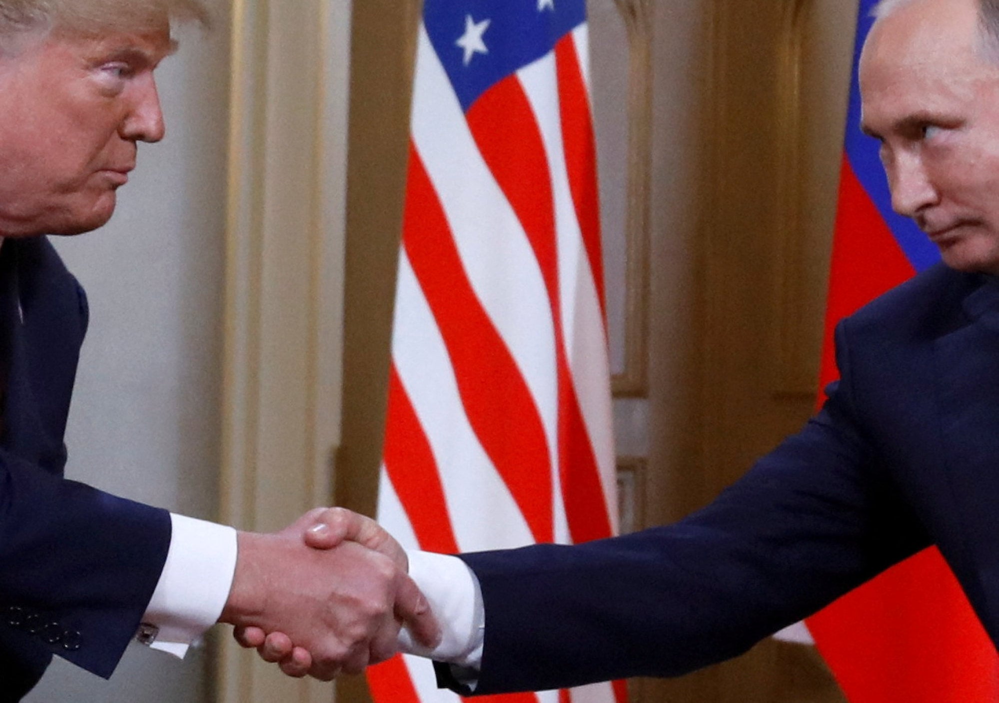 Donald Trump has said his agreement with Vladimir Putin would help cut diesel prices in the US and the rest of the world by “record numbers”. Photo: Reuters Donald Trump has said his agreement with Vladimir Putin would help cut diesel prices in the US and the rest of the world by “record numbers”. Photo: Reuters