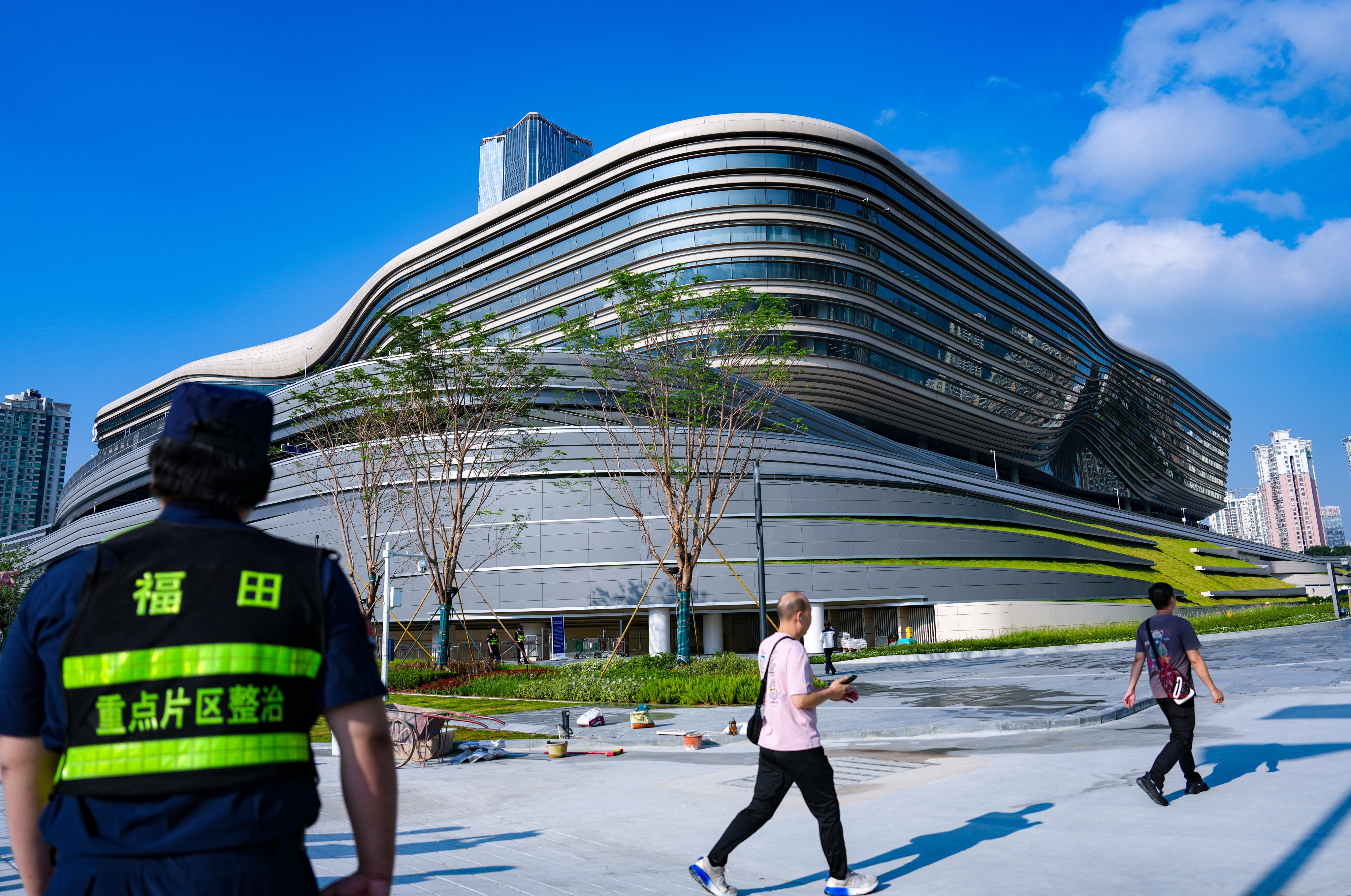 The redeveloped Huanggang Port building is located on the Shenzhen side of the border. Photo: Kit Lai